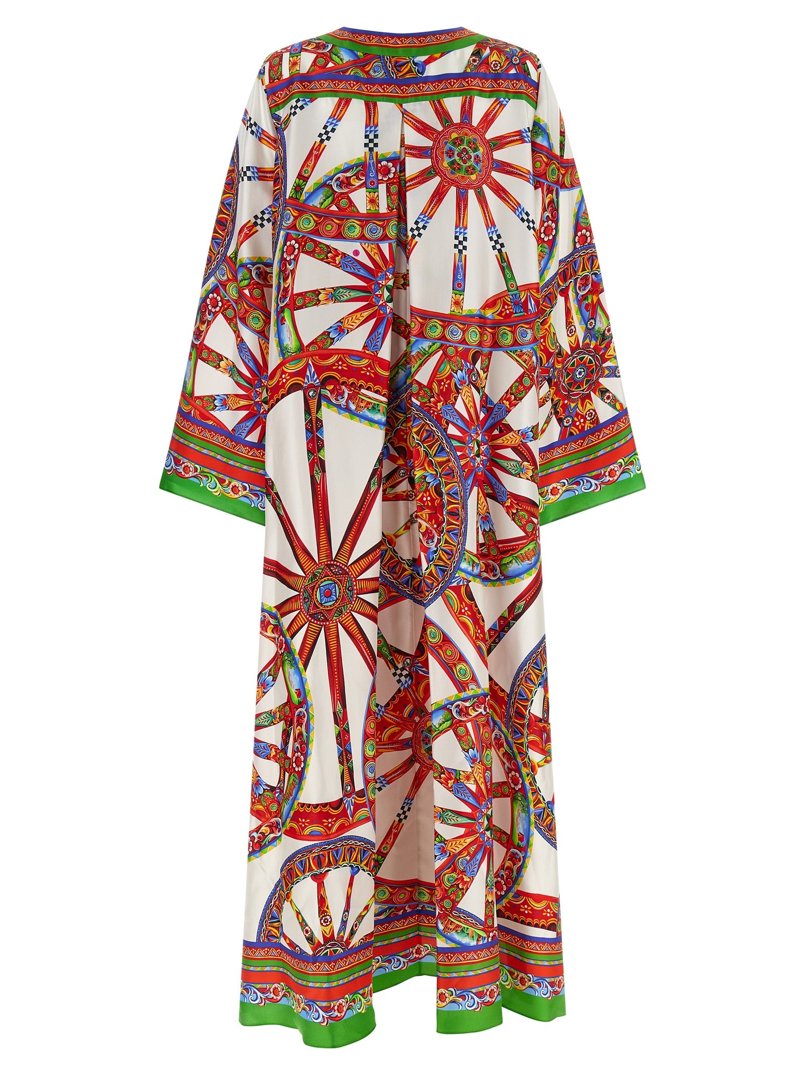 Dolce & Gabbana Silk Long Dress - Embrace Mediterranean Elegance