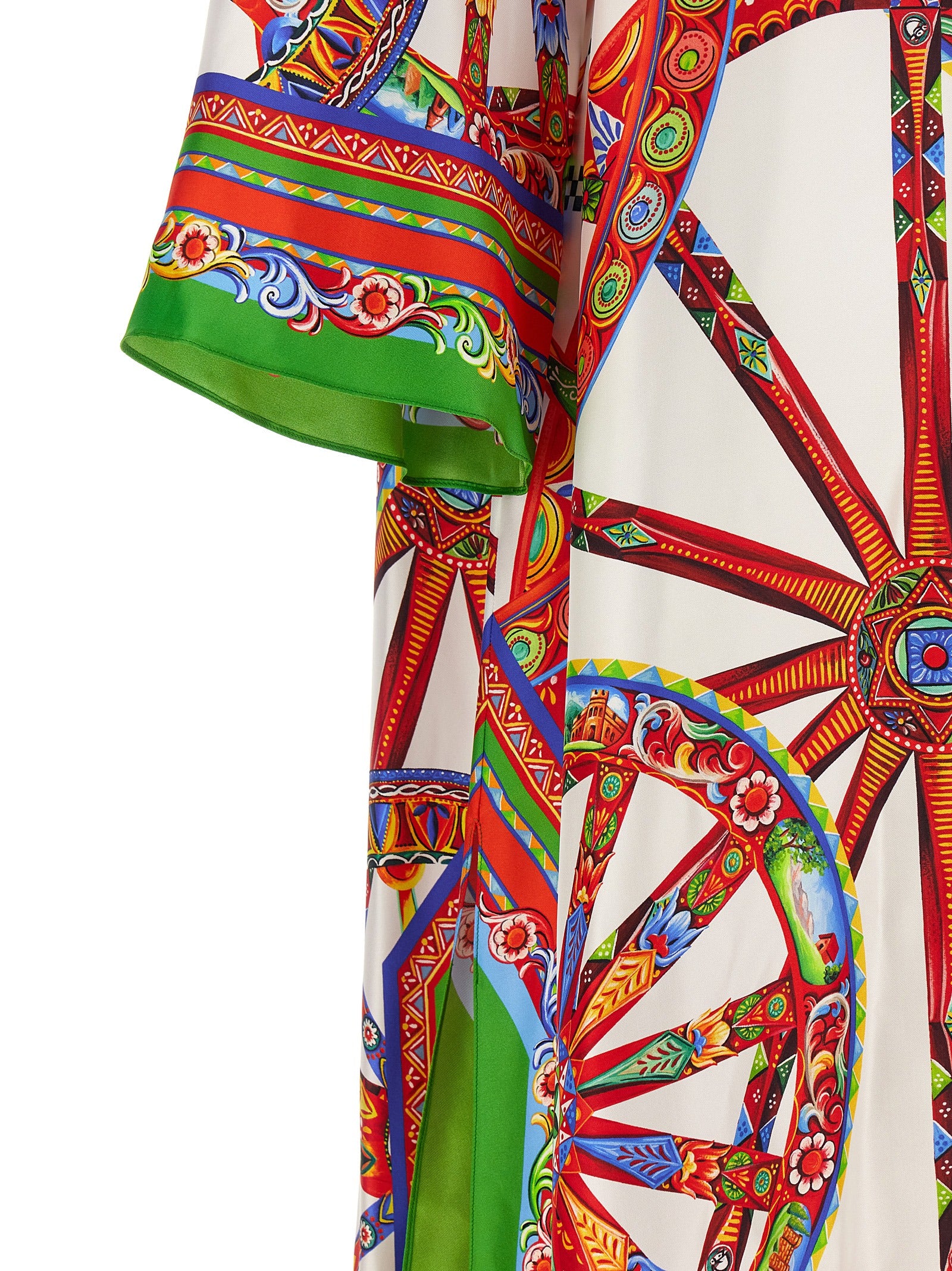 Dolce & Gabbana Silk Maxi Dress - Exquisite Mediterranean Elegance