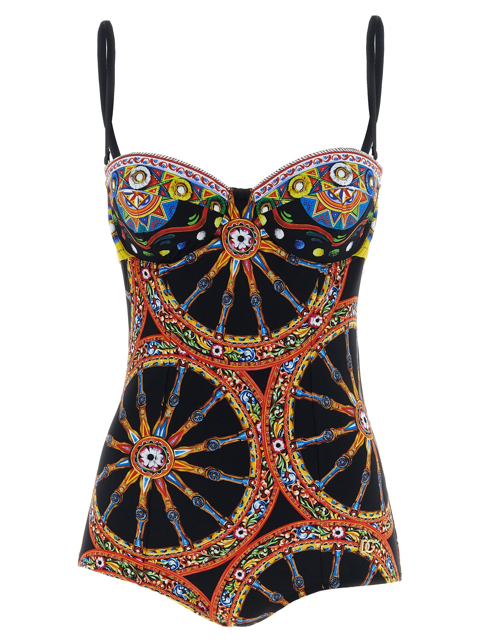 Dolce & Gabbana One-Piece Swimsuit - Timeless Sicilian Elegance