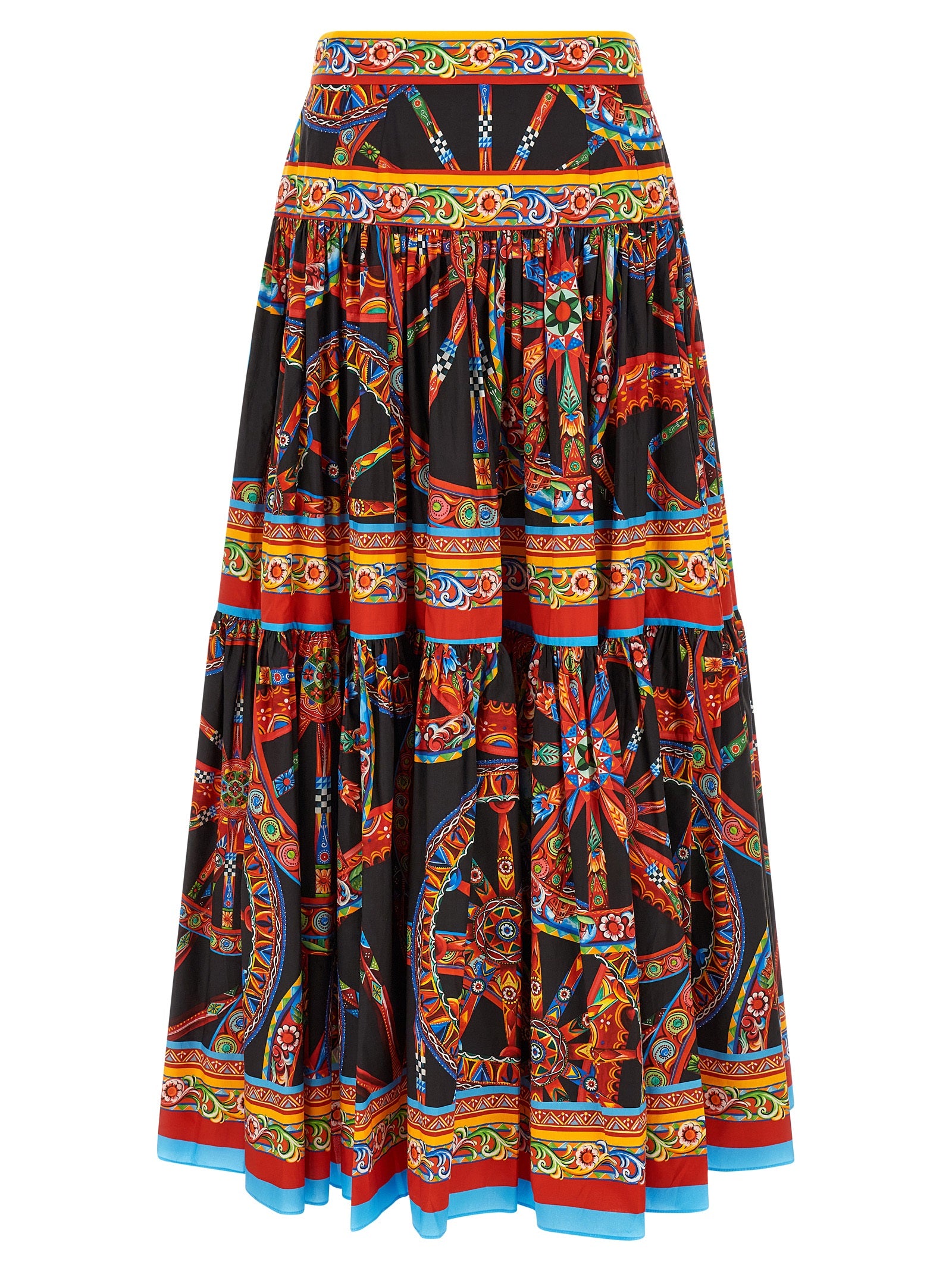 Dolce & Gabbana Multicolor Cotton Mini Skirt - Exquisite Elegance