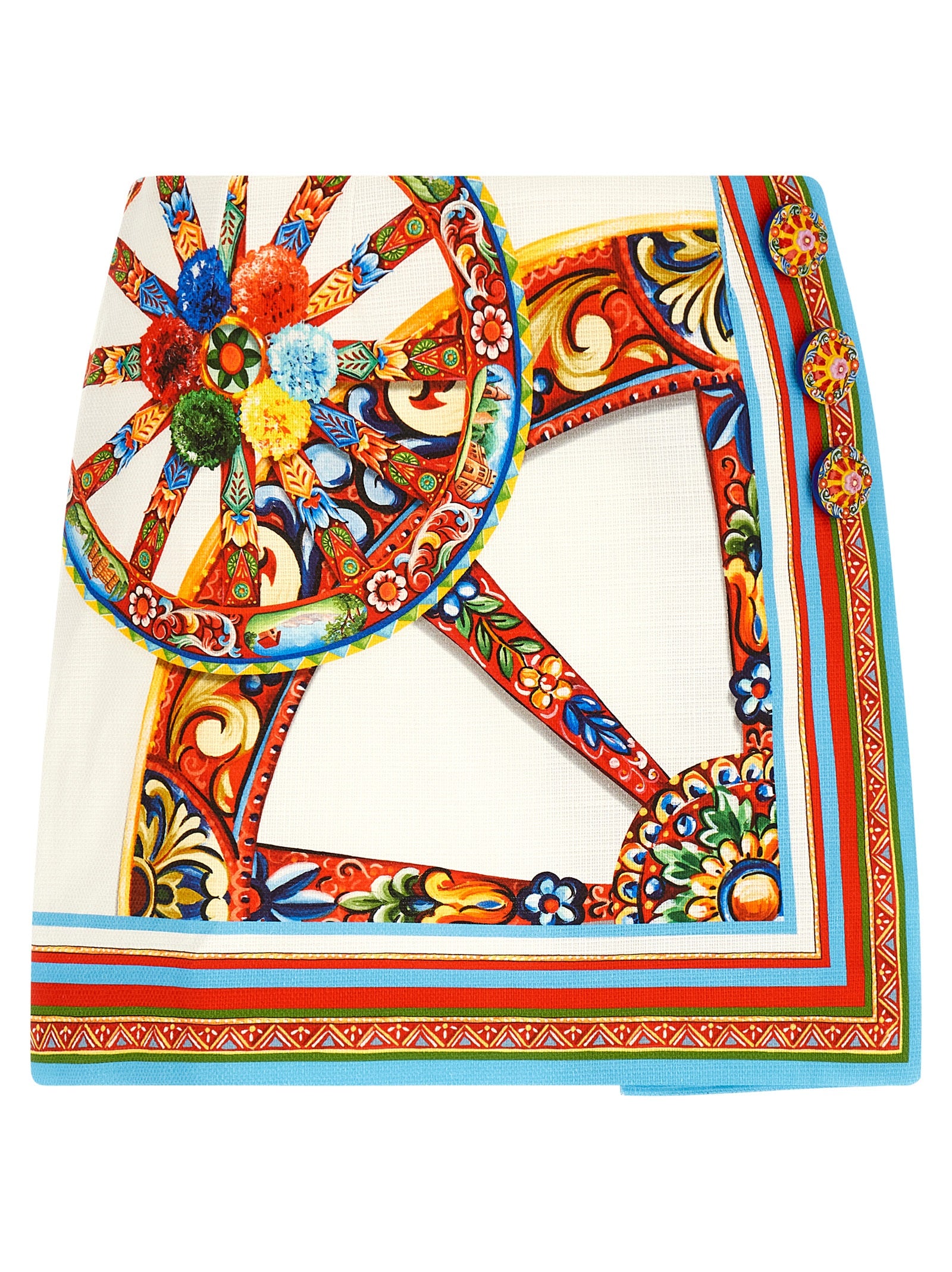 Dolce & Gabbana Multicolor Cotton Long Skirt - Vibrant Elegance