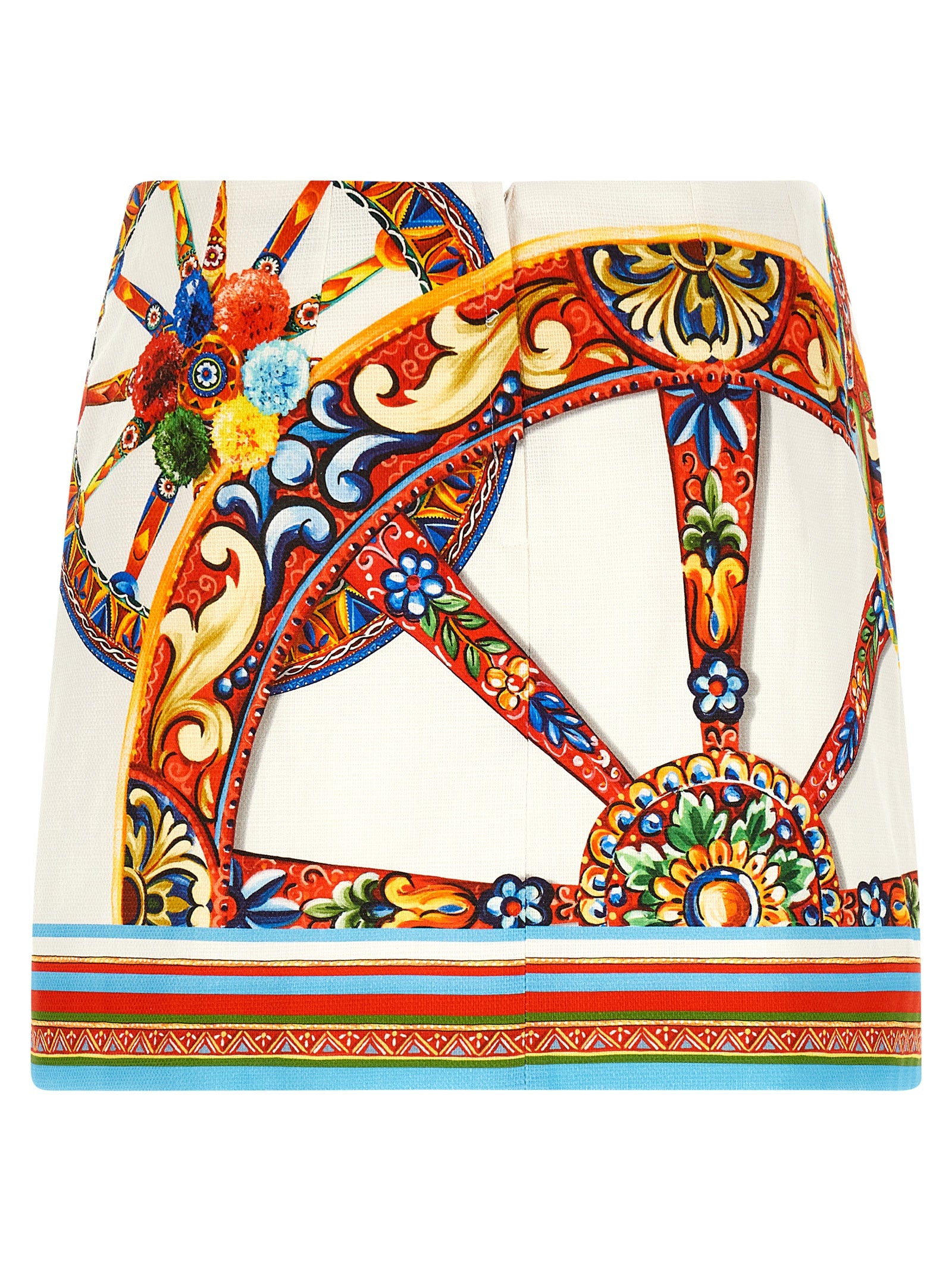 Dolce & Gabbana Multicolor Cotton Long Skirt - Exquisite Italian Elegance