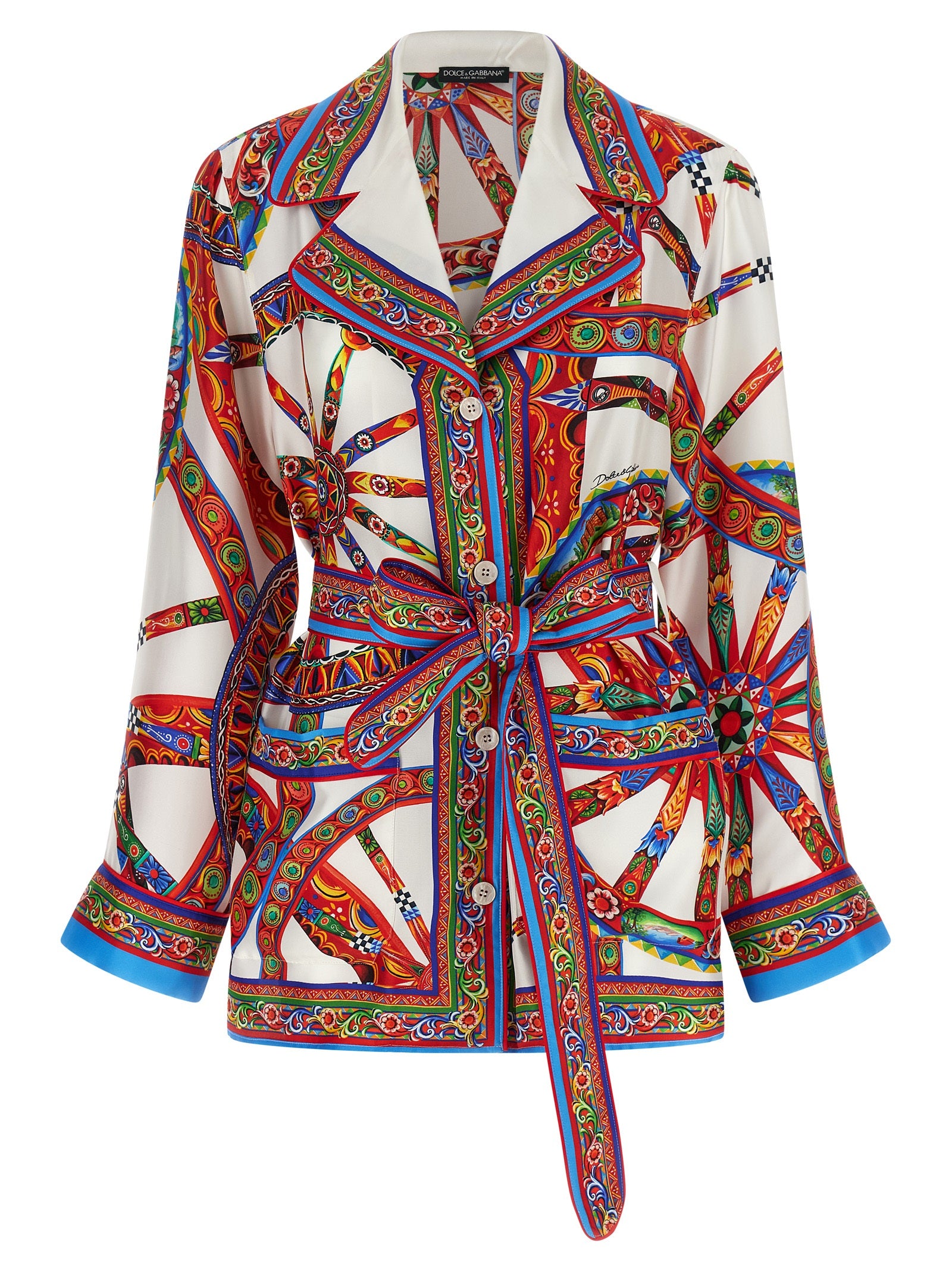 Dolce & Gabbana Multicolor Silk Blouse - Exquisite Italian Elegance