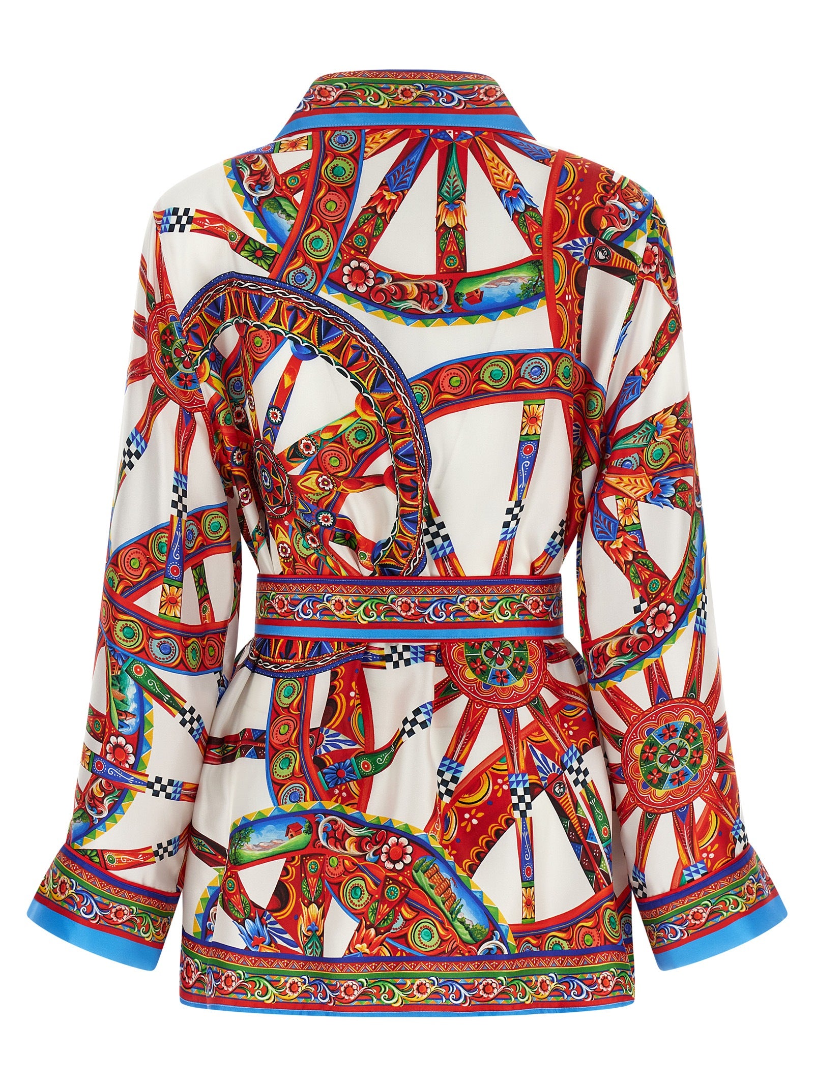 Dolce & Gabbana Multicolor Silk Blouse - Italian Elegance Unveiled