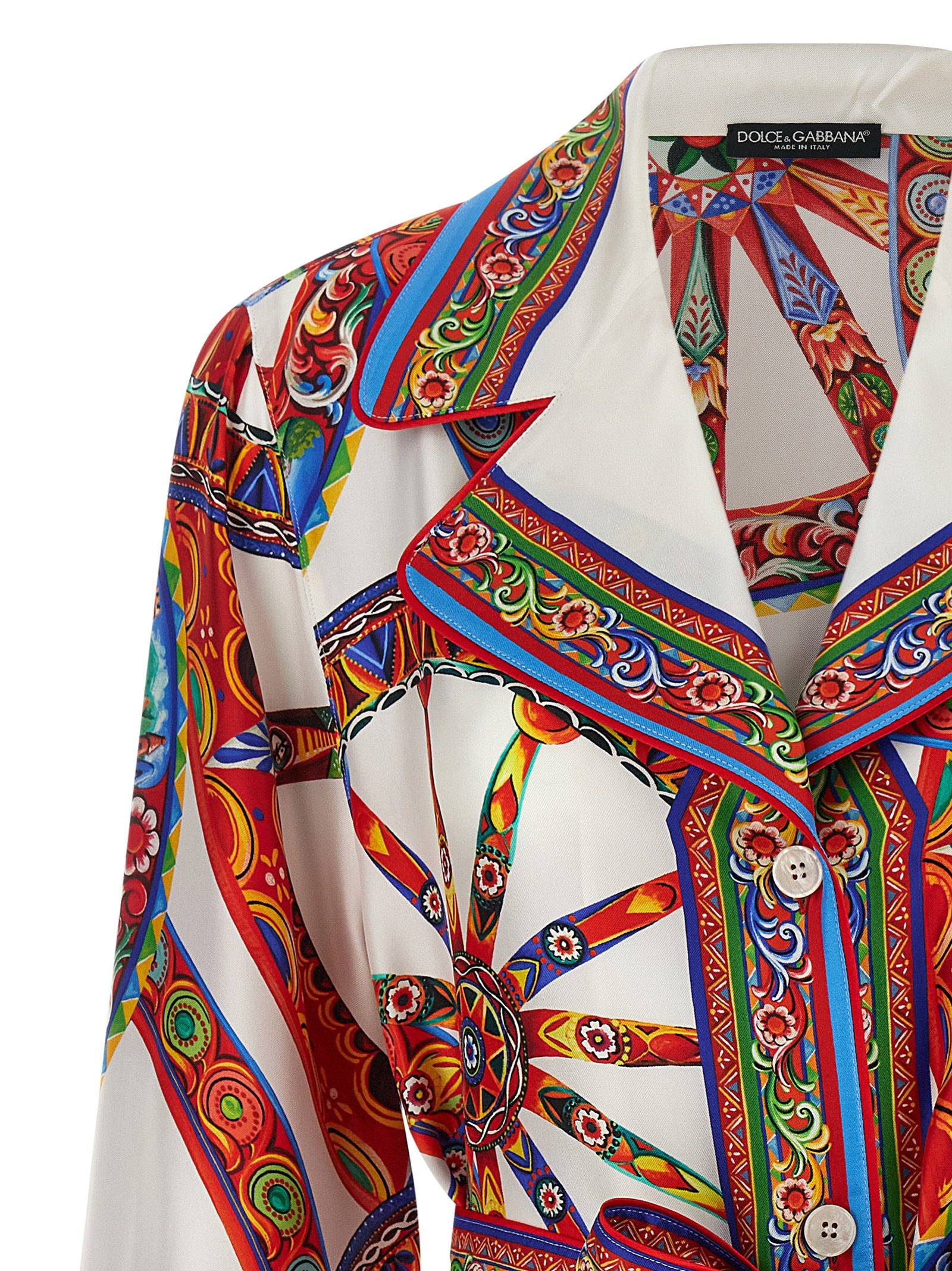 Dolce & Gabbana Multicolor Silk Blouse - Exquisite Italian Elegance