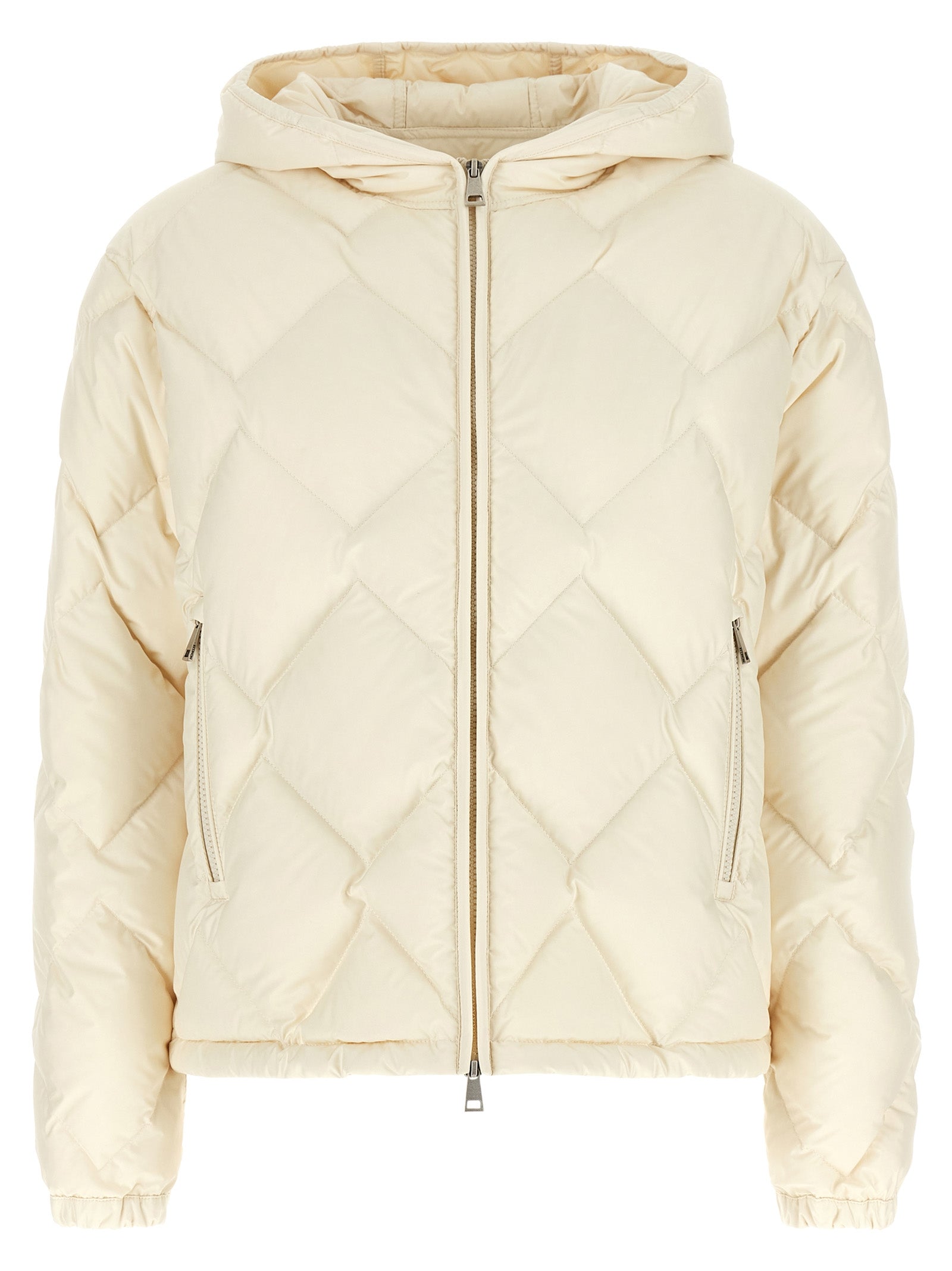 Moncler White Full-Length Jacket - Luxurious Winter Elegance