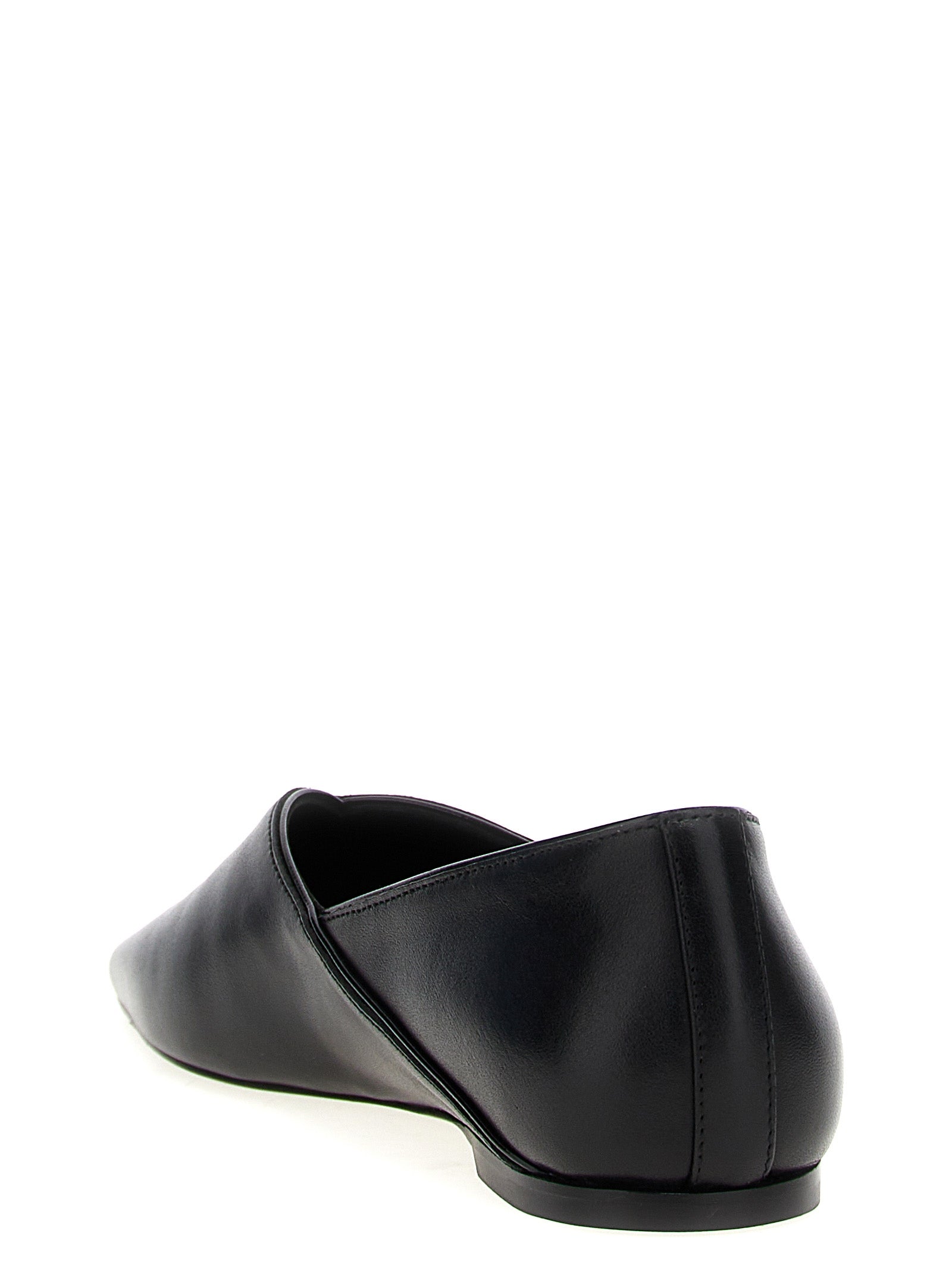 TOTEME Black Calfskin Ballet Flats
