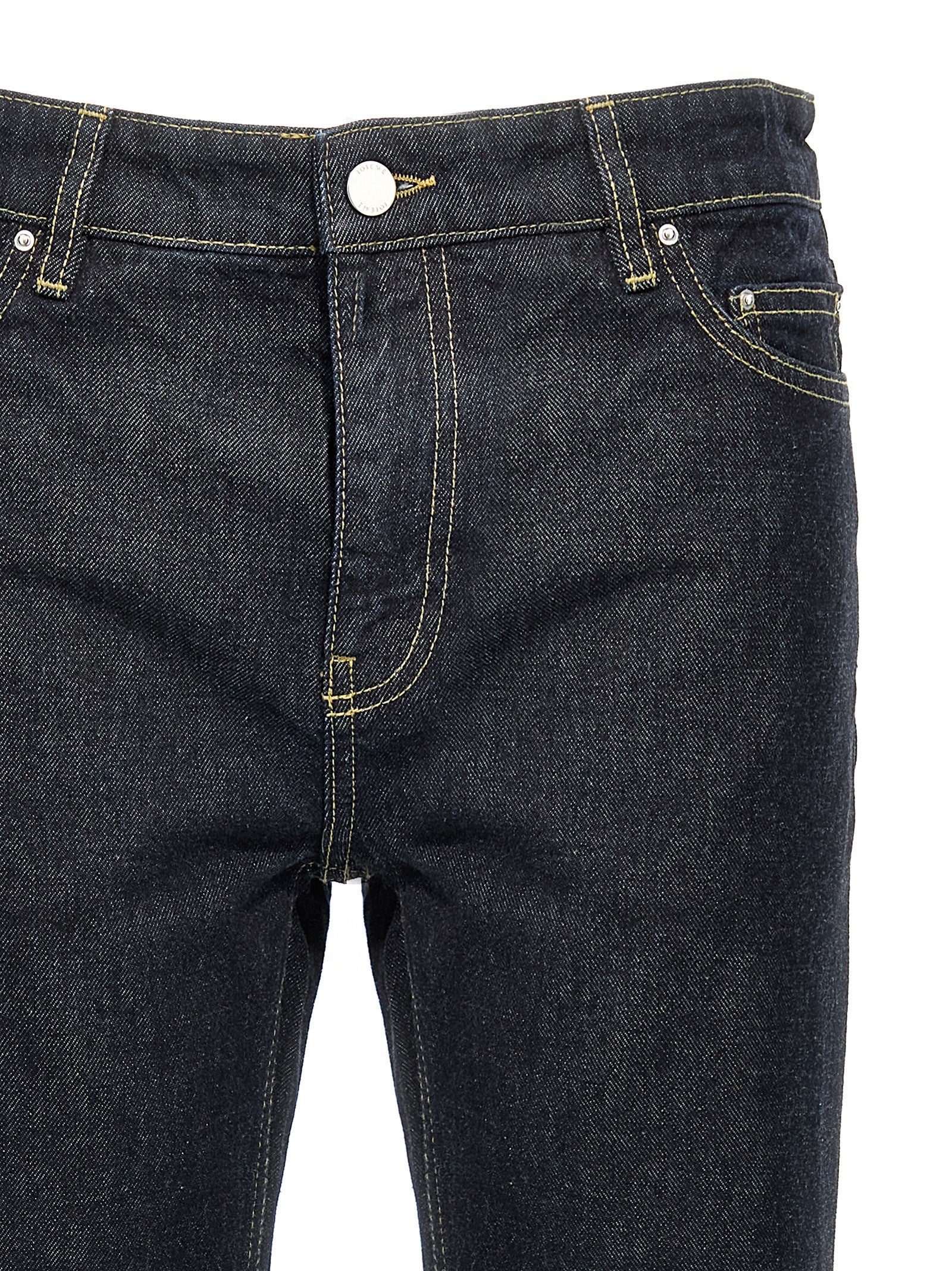 TOTEME Blue Cotton Tapered Jeans