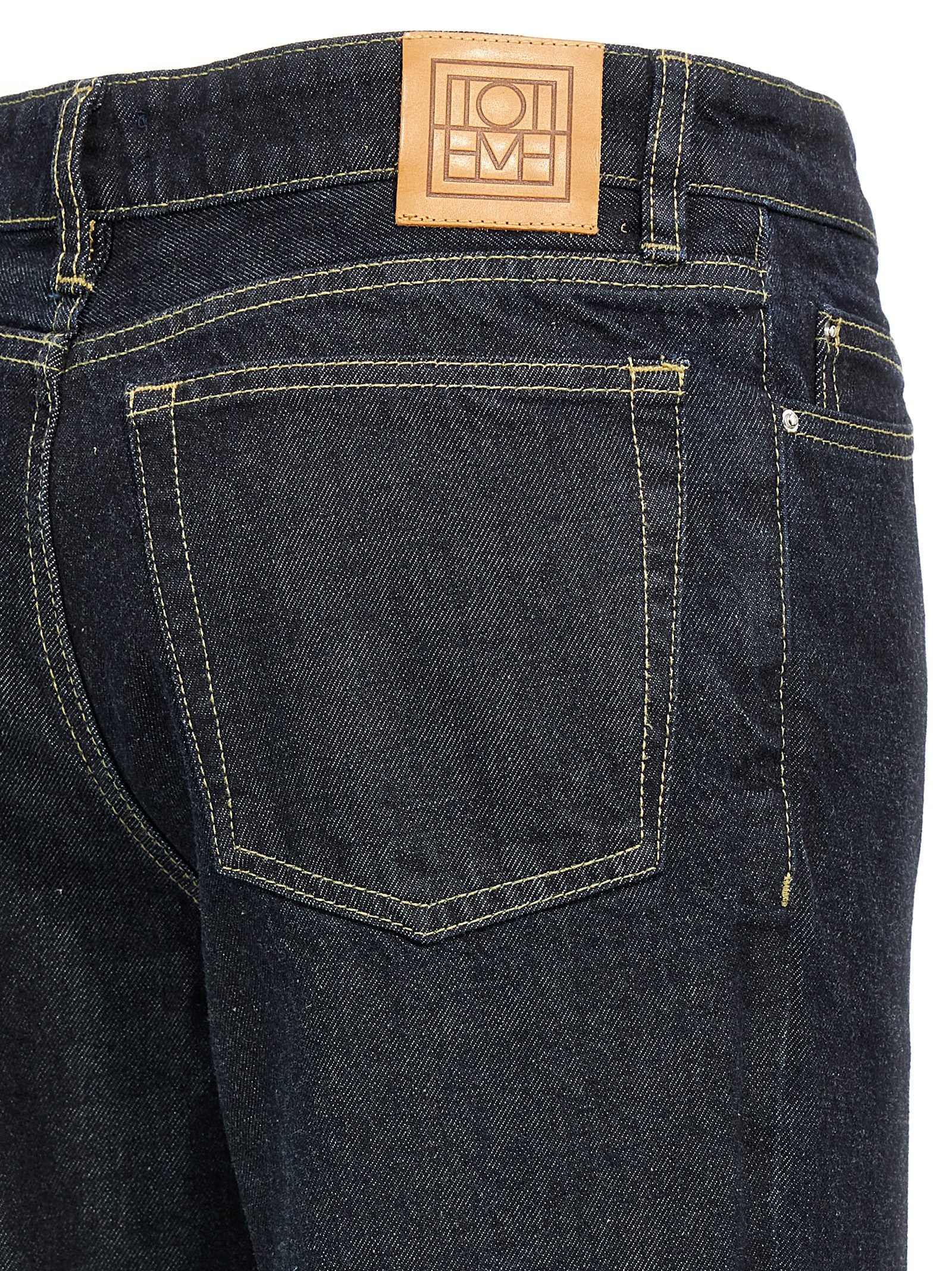 TOTEME Blue Cotton Tapered Jeans