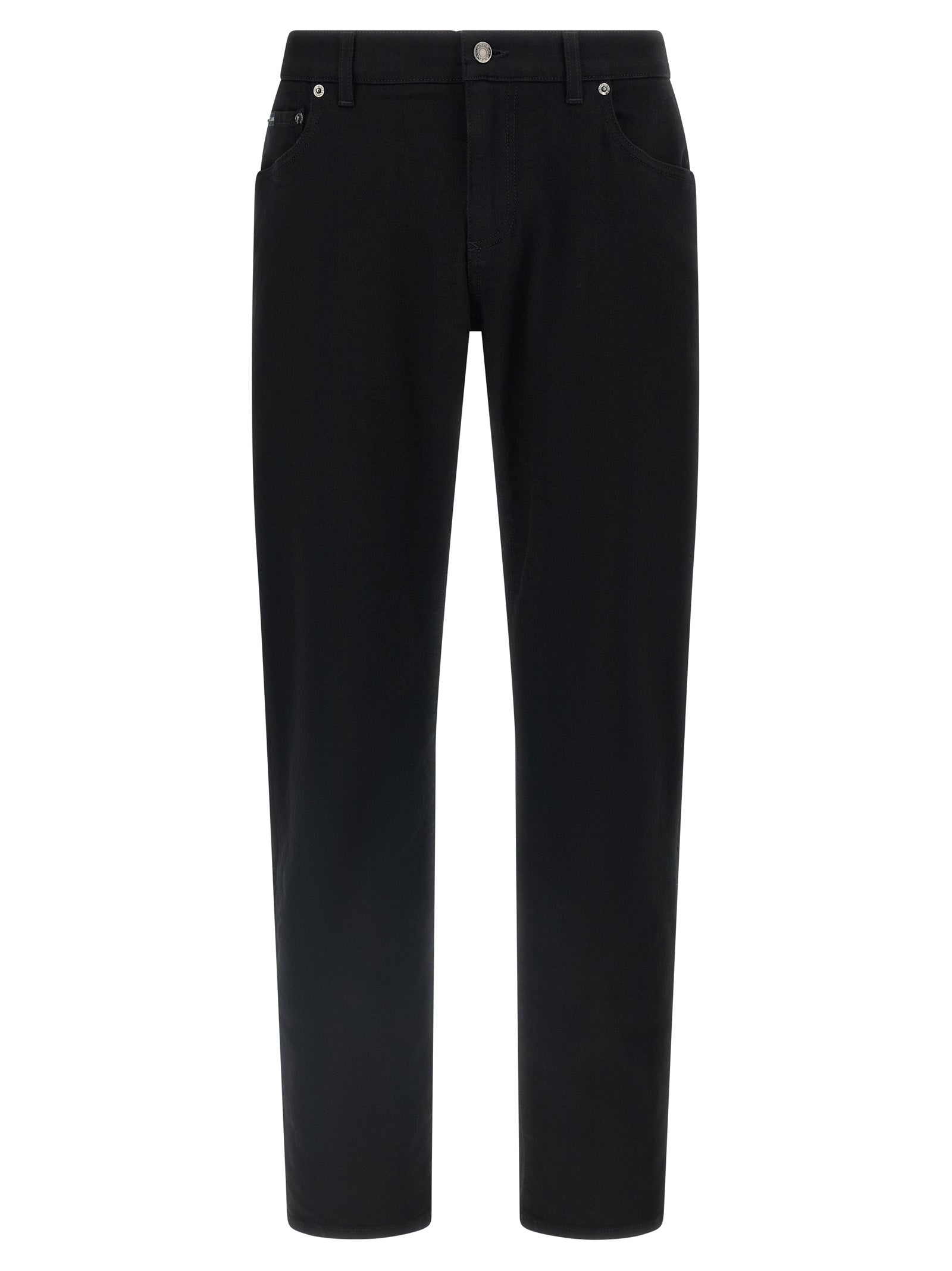 Dolce & Gabbana Black Cotton Slim Fit Jeans - Refined Luxury Style