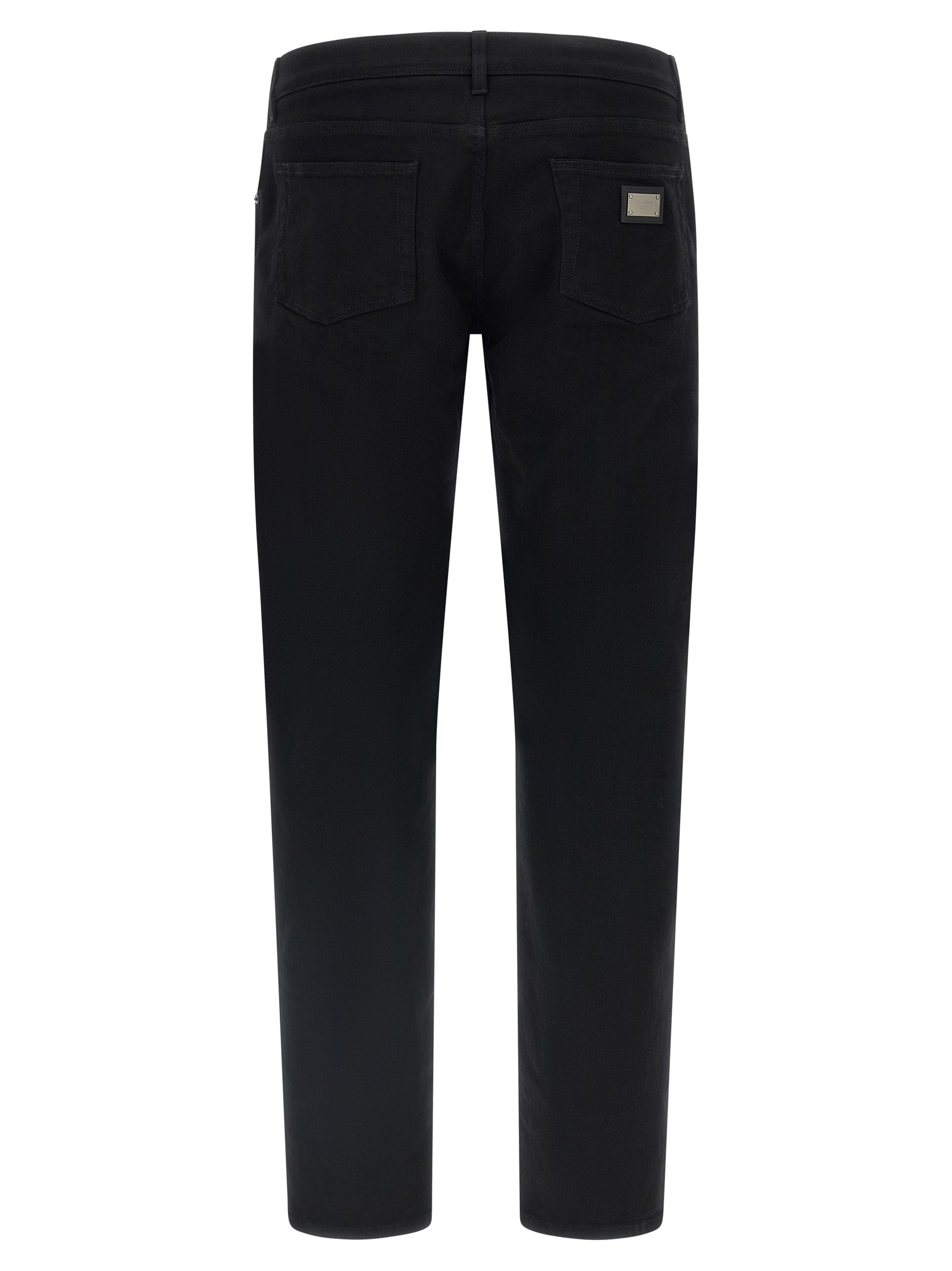 Dolce & Gabbana Black Cotton Slim Fit Jeans - Refined Luxury