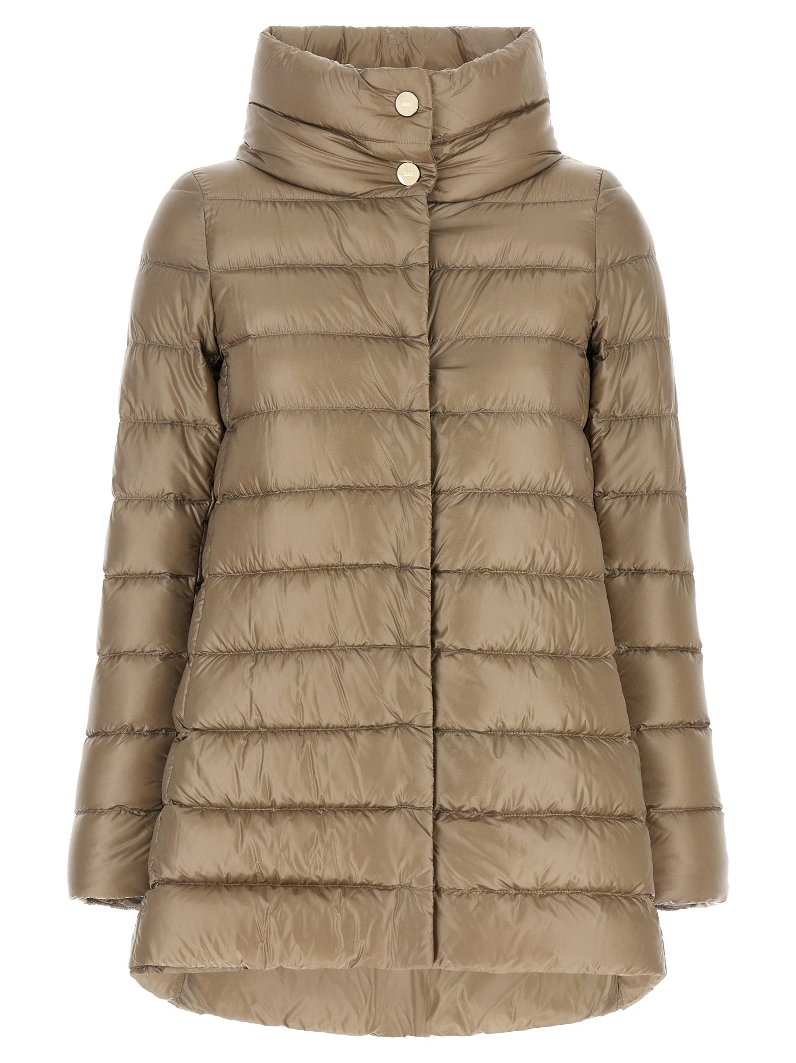 Herno Amelia Down Jacket - Luxurious Beige Polyamide Elegance