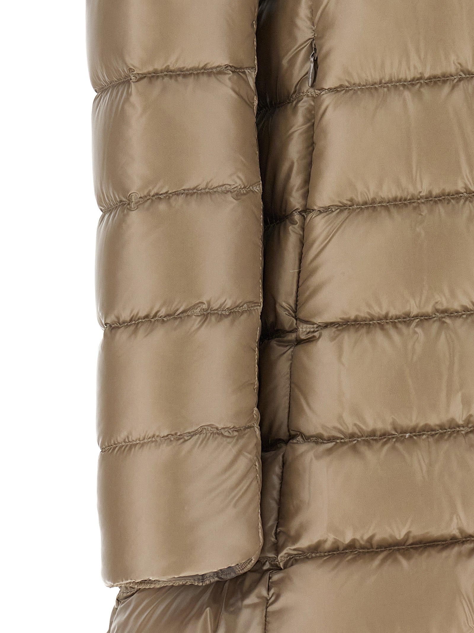Herno Amelia Down Jacket - Luxurious Beige Full-Length Elegance