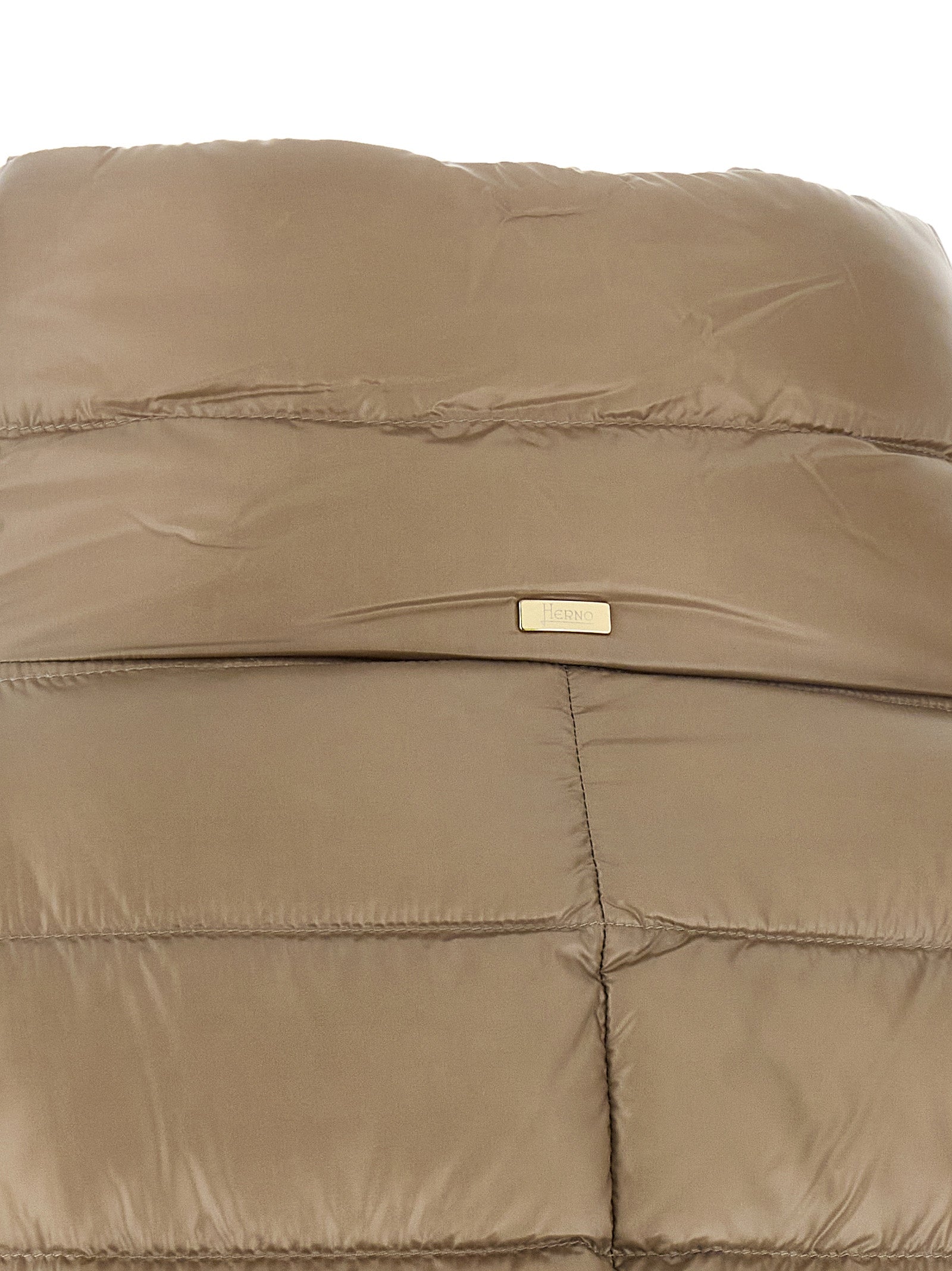 Herno Amelia Down Jacket - Luxurious Beige Polyamide Elegance