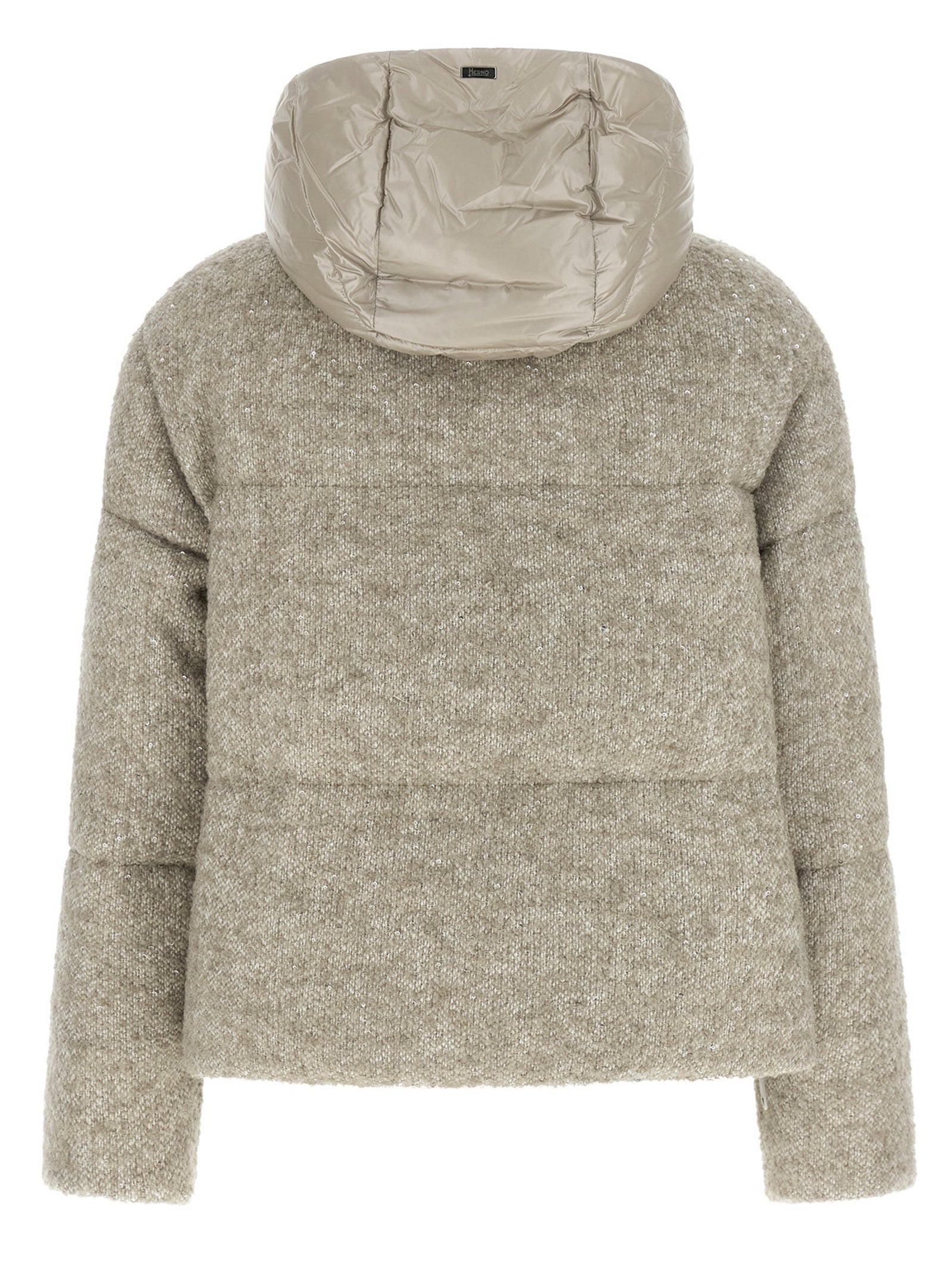 Herno Beige Wool Full-Length Jacket - Elevate Your Elegance