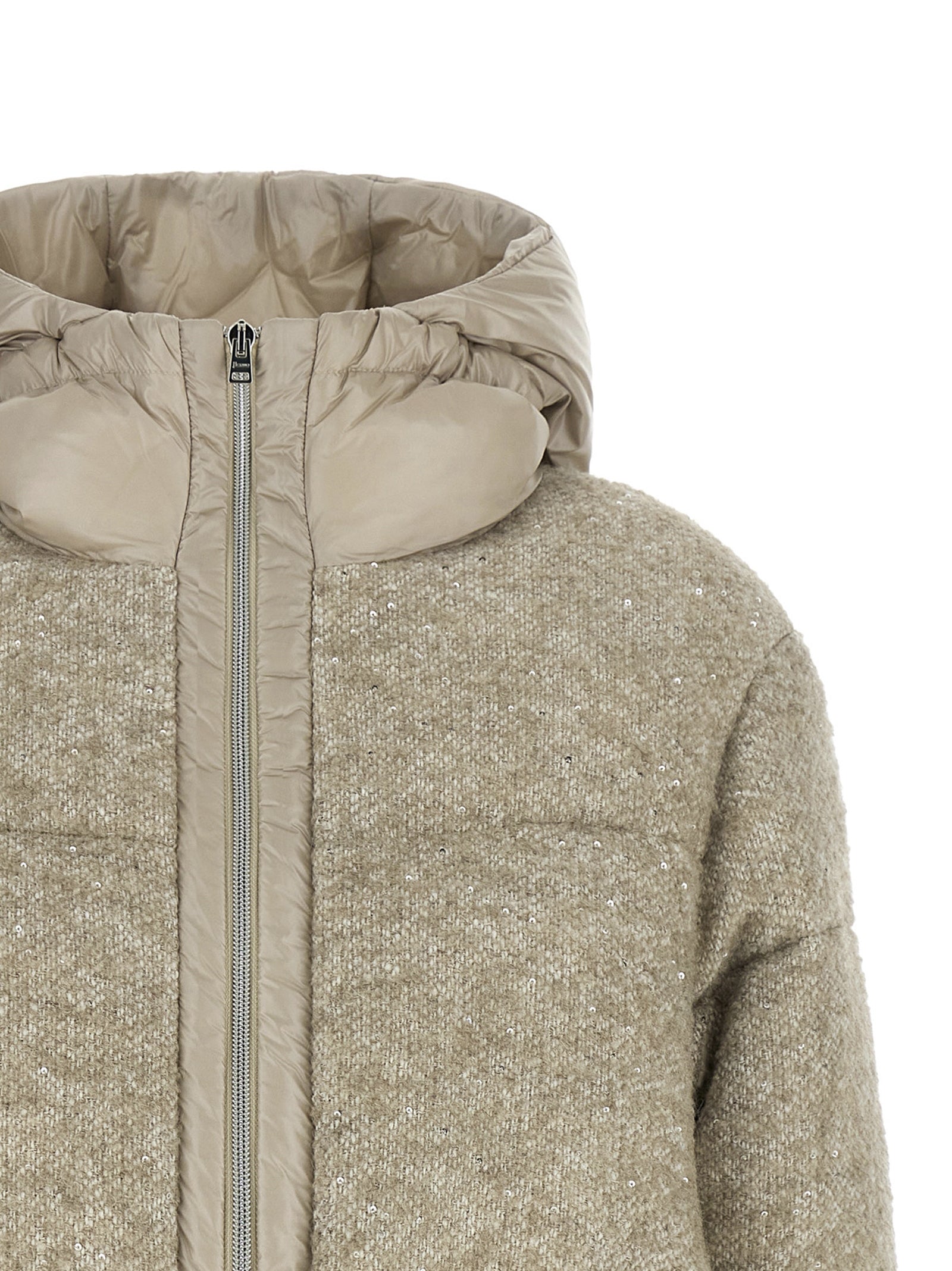 Herno Beige Wool Full-Length Jacket - Elevate Your Elegance