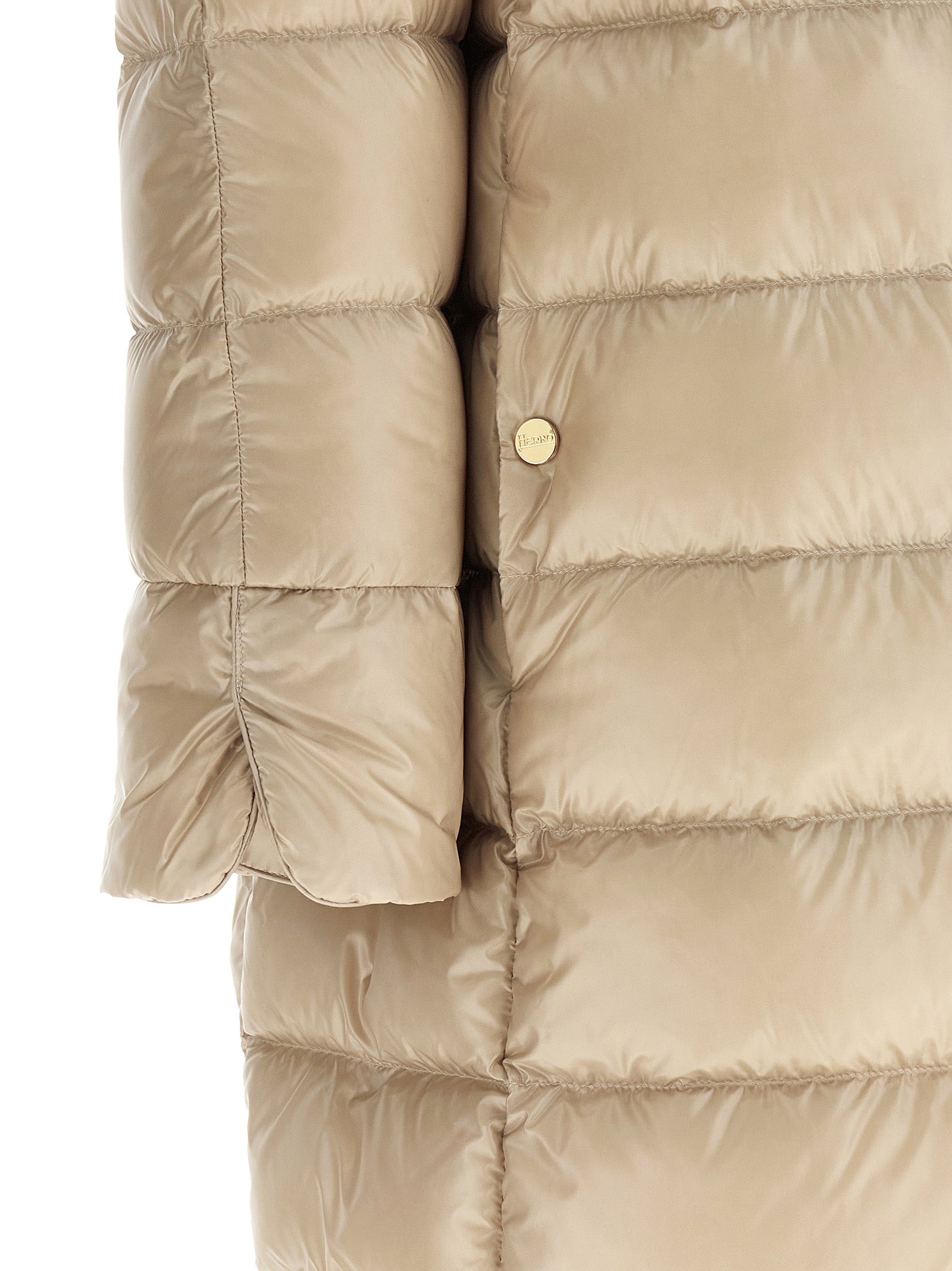 Herno Matilde Down Jacket - Luxurious Beige Polyamide Elegance