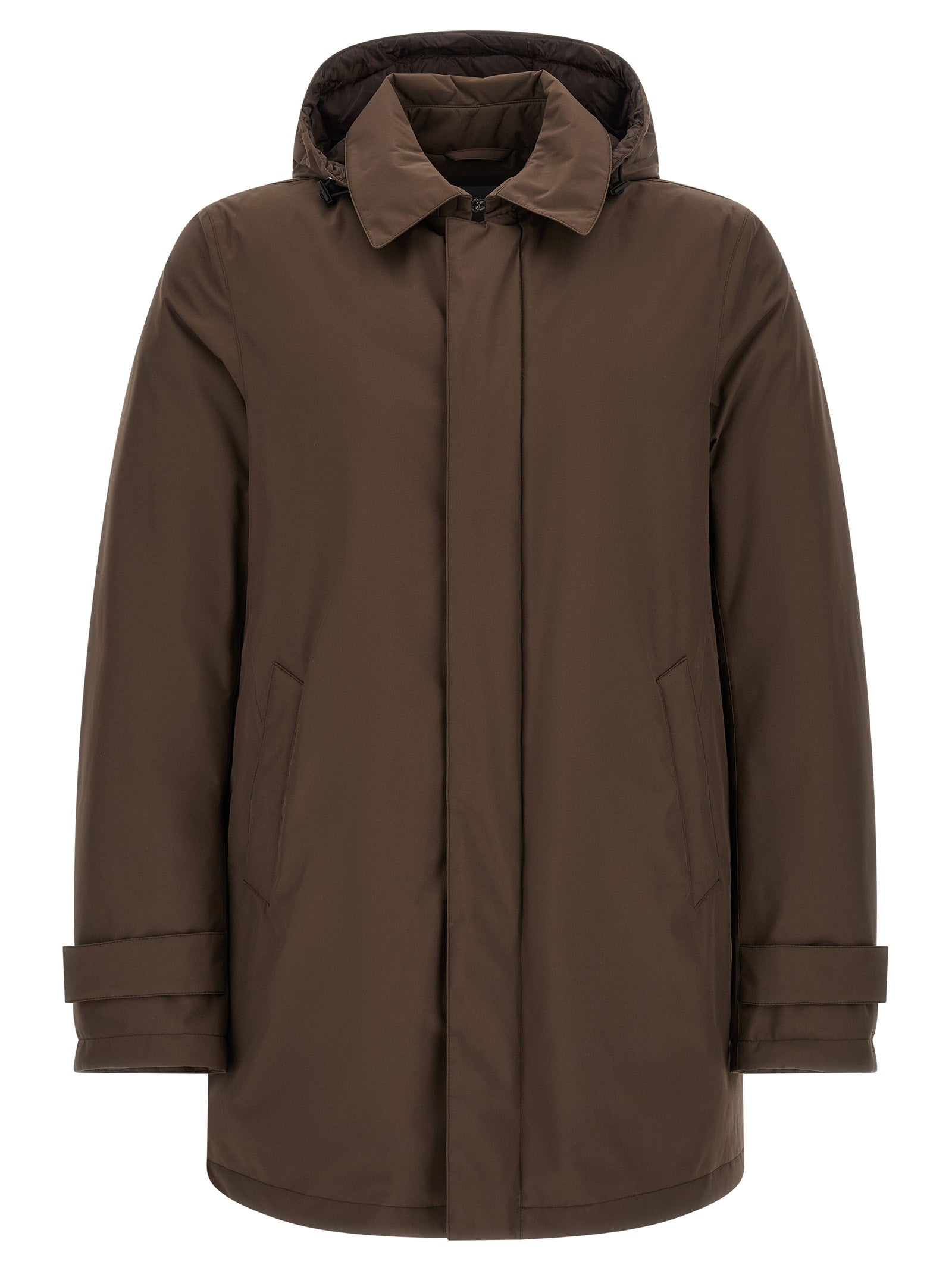 Herno Brown Polyester Parka - Elevate Your Luxe Wardrobe