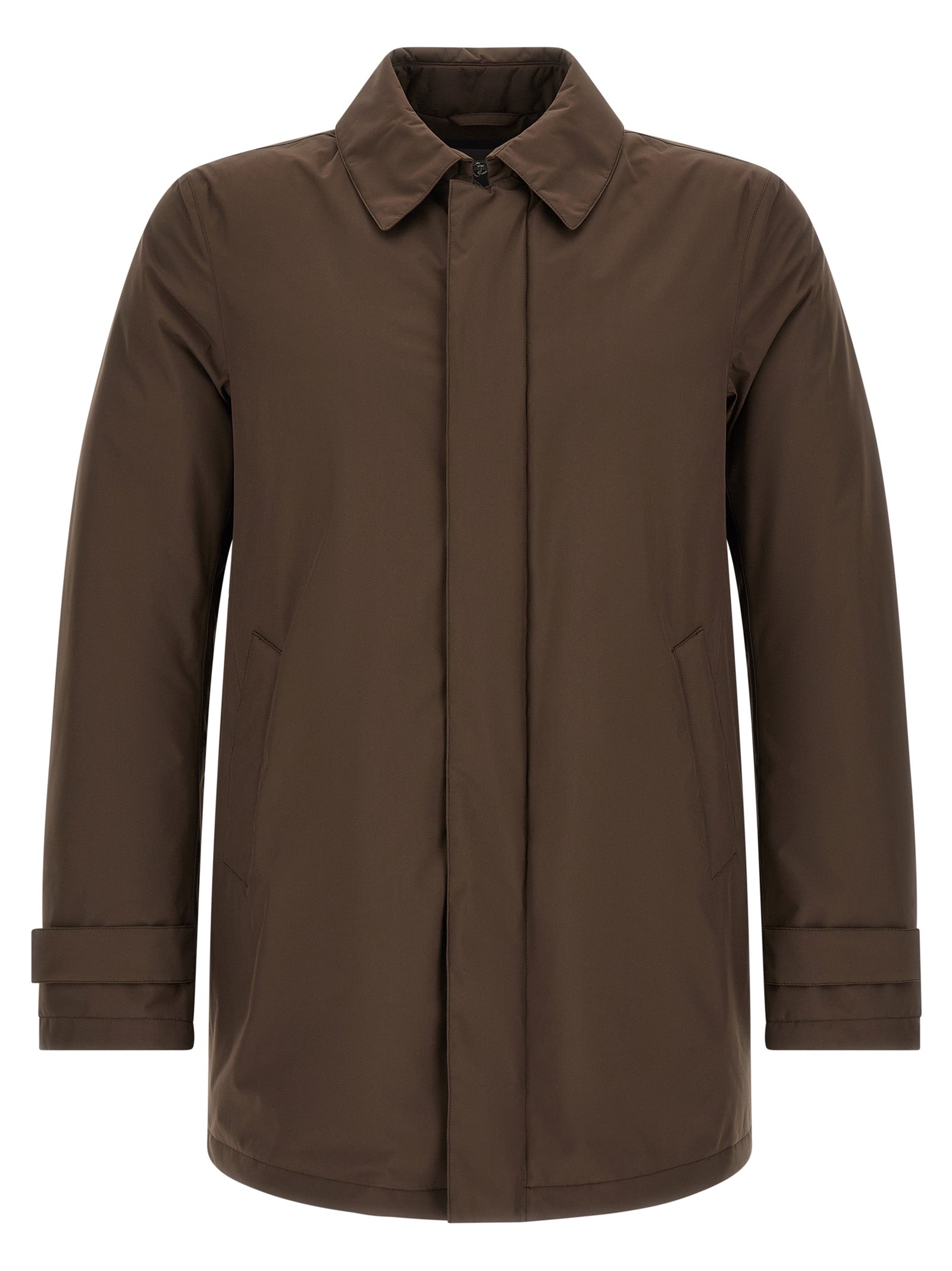 Herno Brown Polyester Parka - Elevate Your Outerwear Elegance