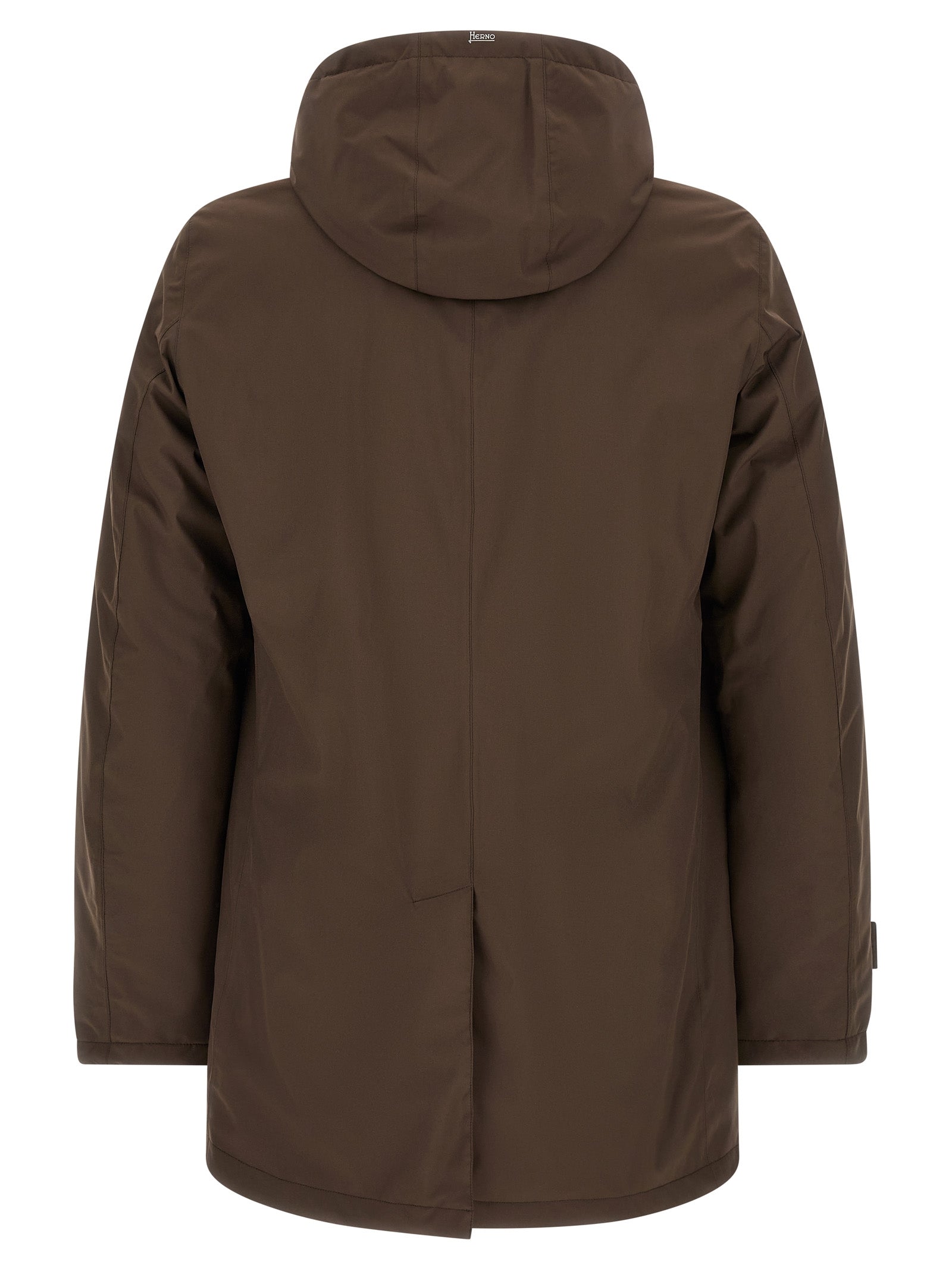 Herno Brown Polyester Parka - Elevate Your Luxe Wardrobe