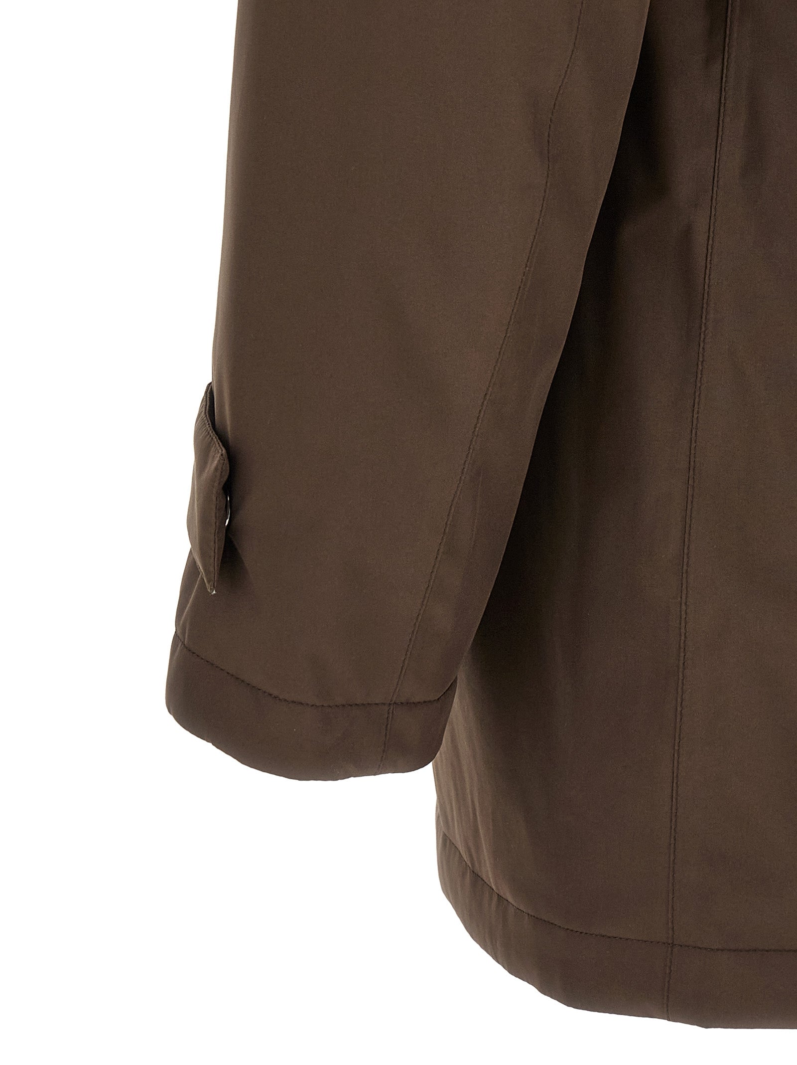 Herno Brown Polyester Parka - Elevate Your Outerwear Elegance