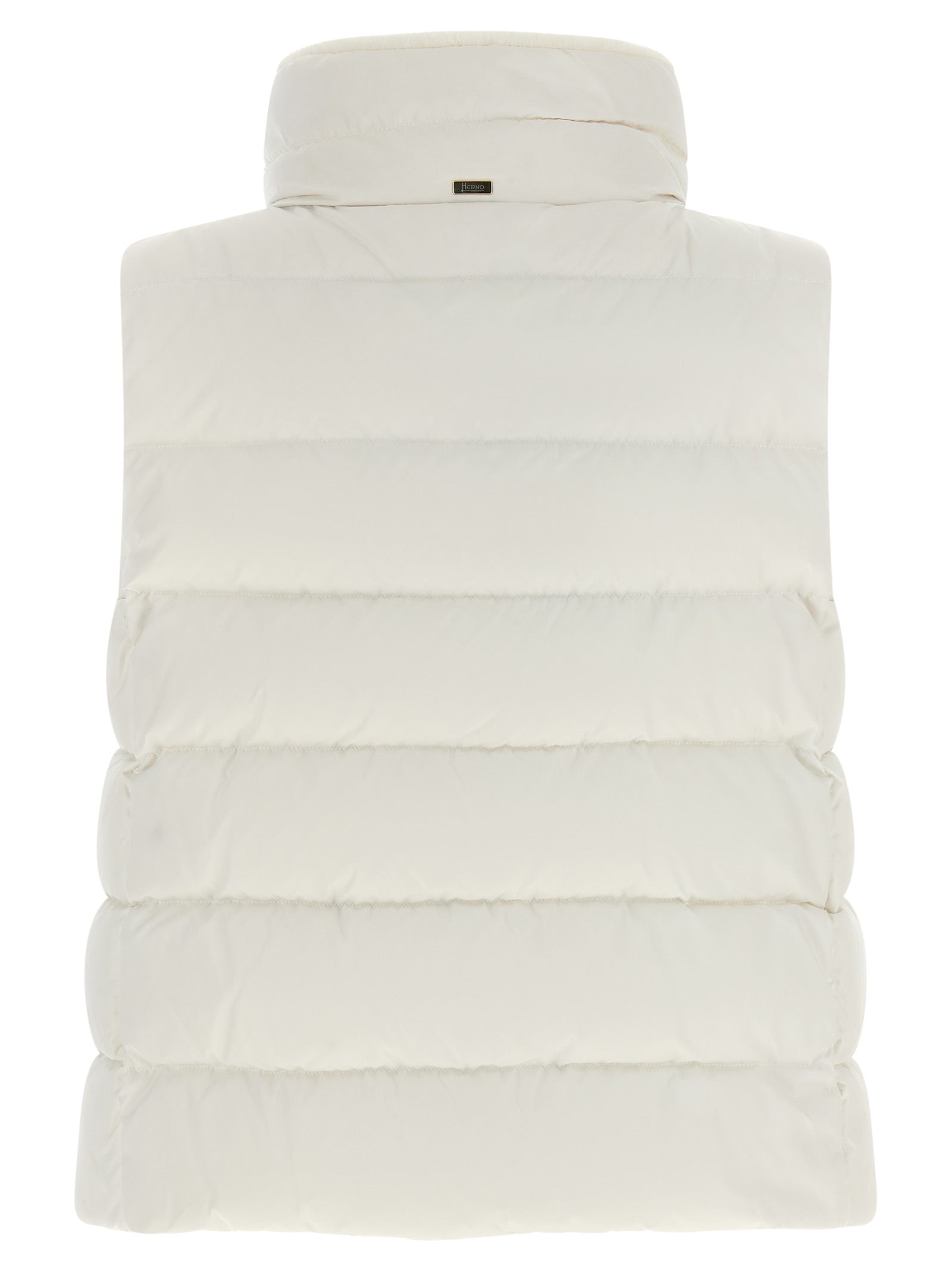 Herno White Polyester Sleeveless Jacket - Elevate Your Elegance