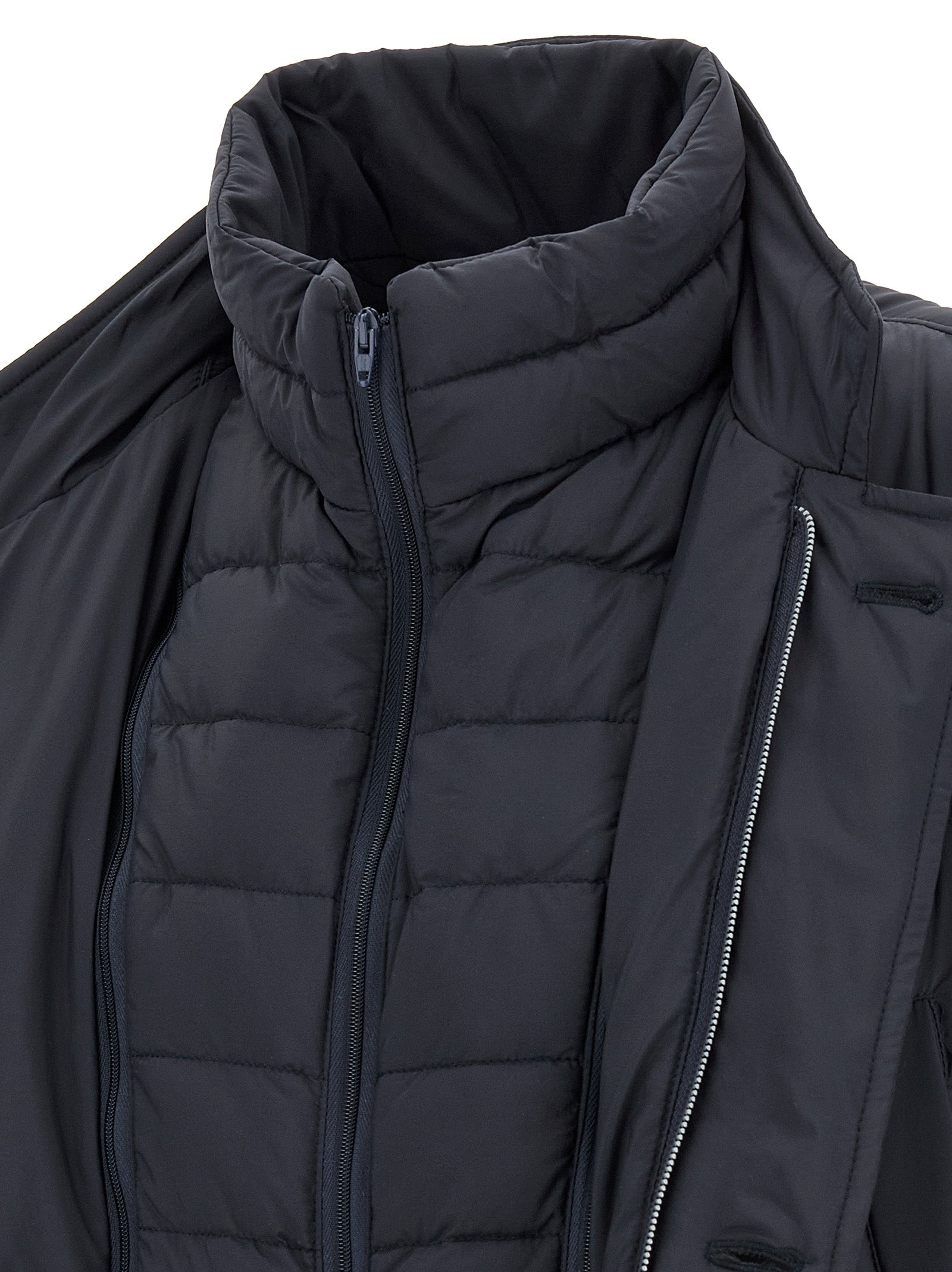 Herno Blue Polyamide Coat - Elevate Your Winter Elegance
