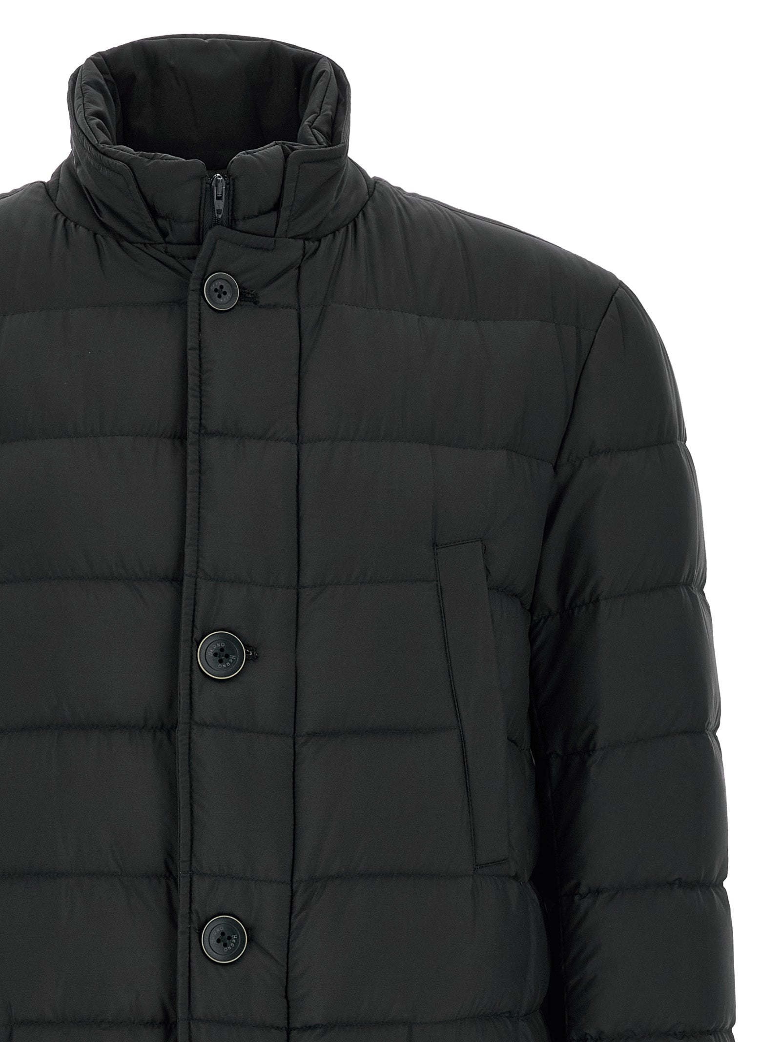 Herno Black Polyamide Full-Length Jacket - Luxury Outerwear