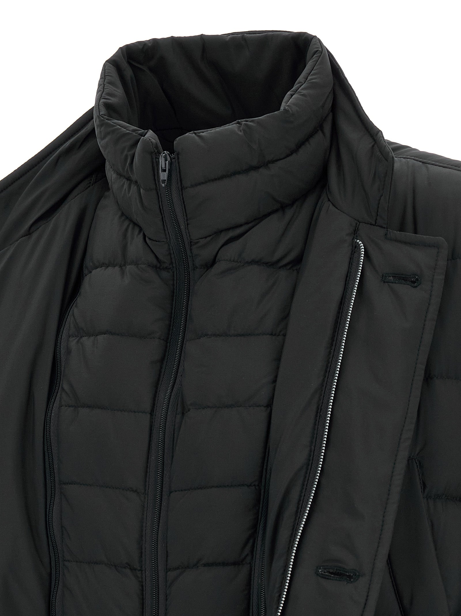 Herno Black Full-Length Jacket - Timeless Luxury Outerwear