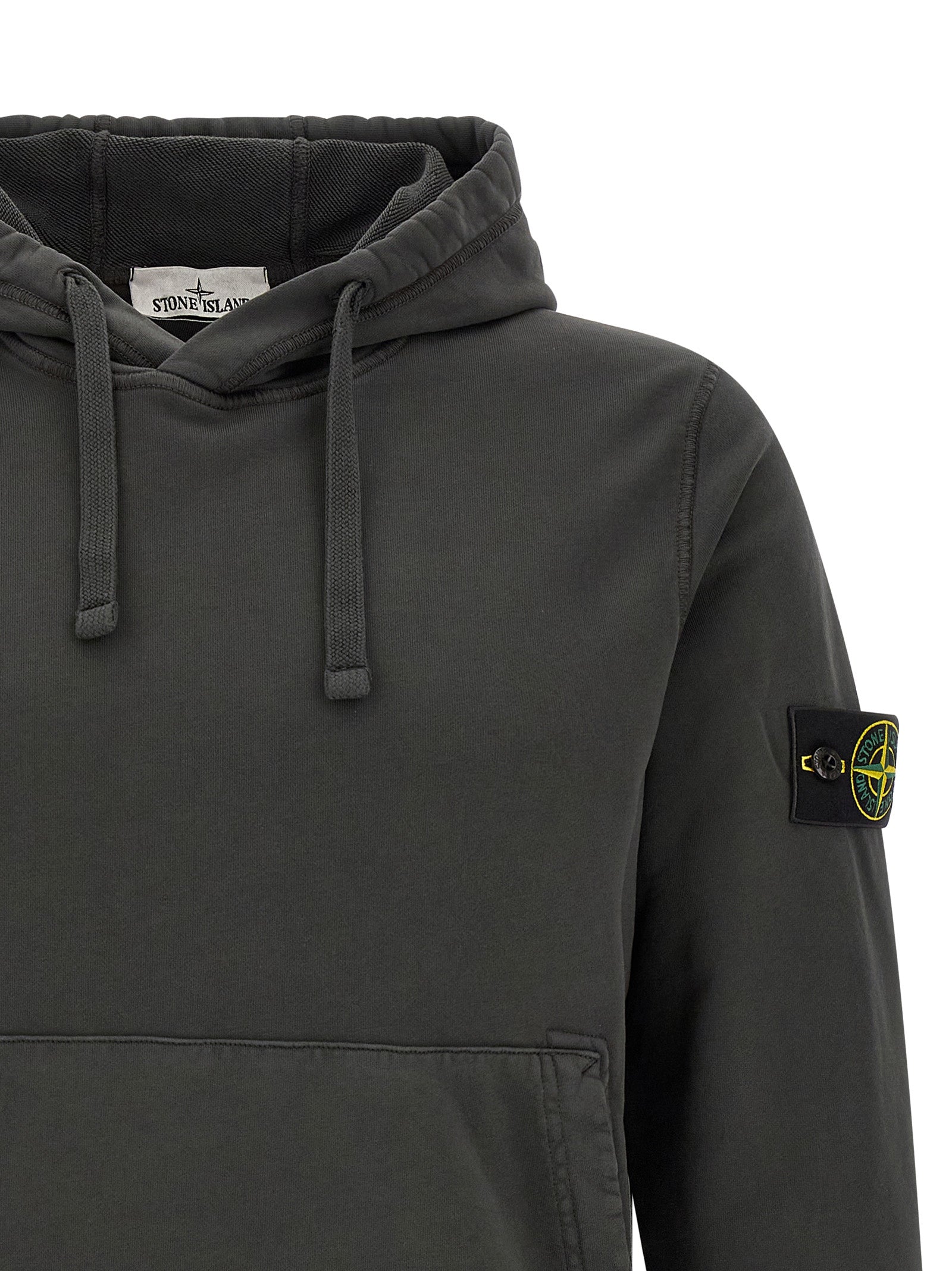 Stone Island Gray Cotton Sweatshirt - Elevate Your Wardrobe
