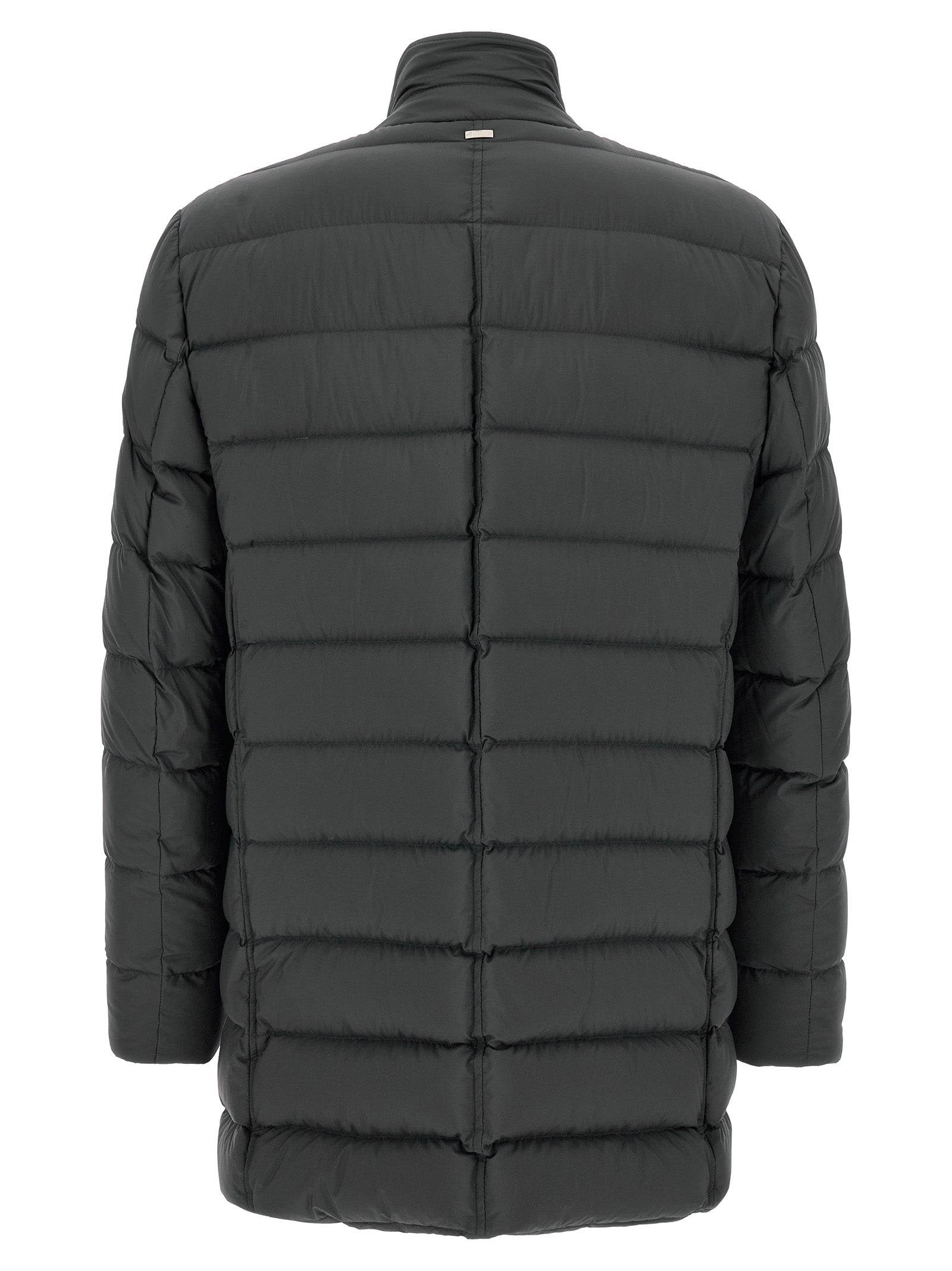 Herno Gray Polyamide Coat - Timeless Luxury for the Discerning