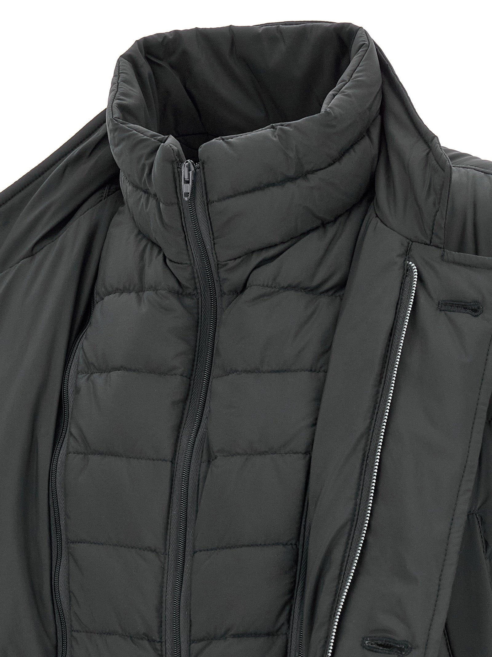 Herno Gray Polyamide Coat - Timeless Elegance for the Discerning