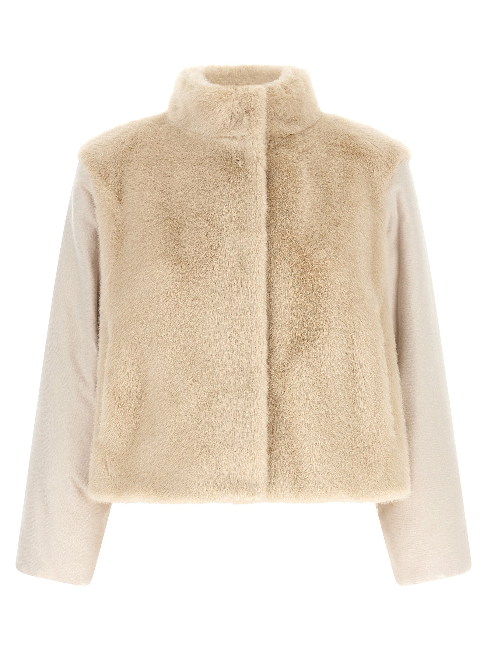 Herno Resort Jacket - Luxurious Beige Full-Length Elegance