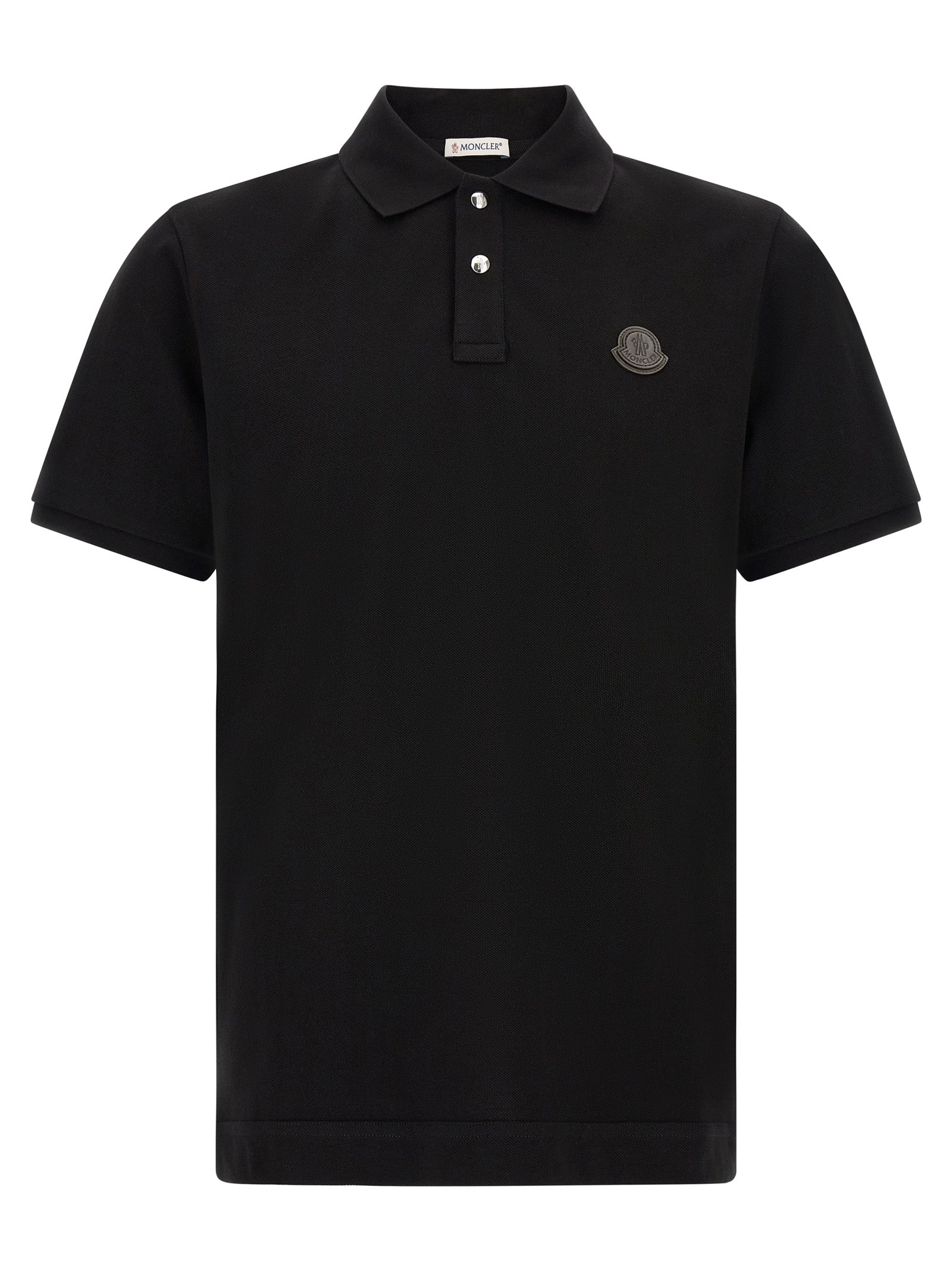 Moncler Black Leather Polo Shirt - Elevate Your Luxury Wardrobe