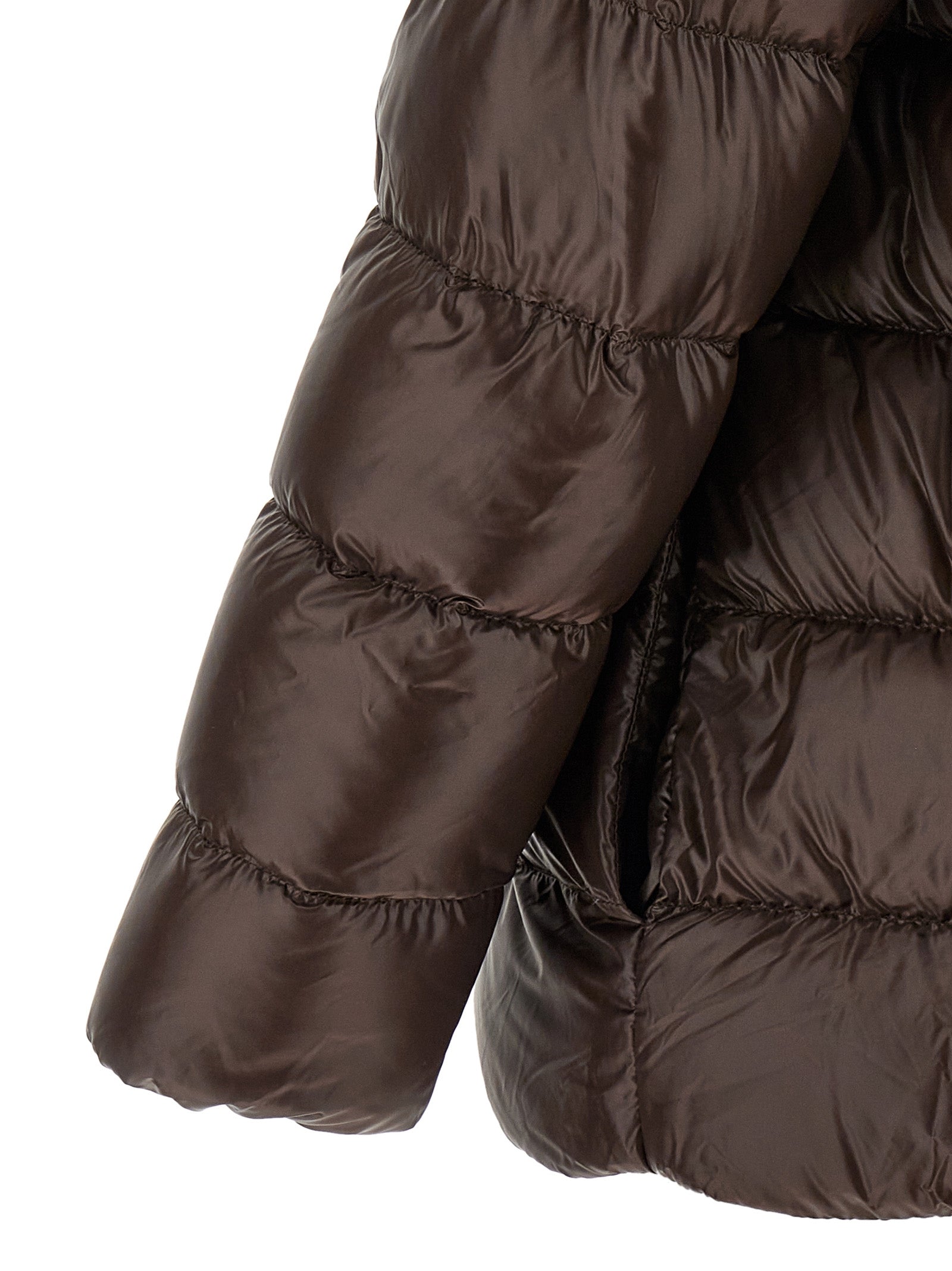 Herno Fusciacca Down Jacket - Luxurious Brown Full-Length Elegance