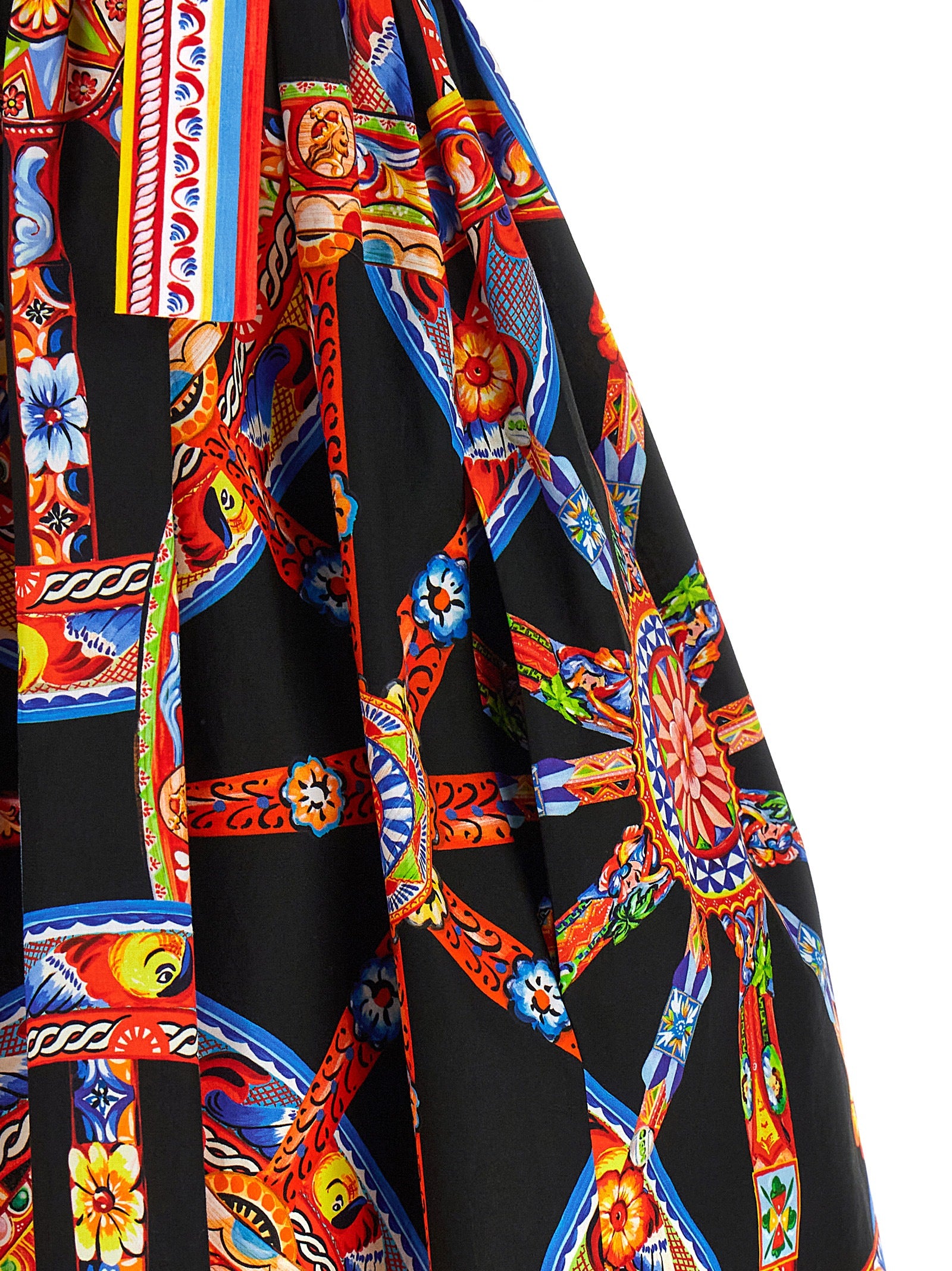 Dolce & Gabbana Multicolor Cotton Short Dress - Exquisite Luxury