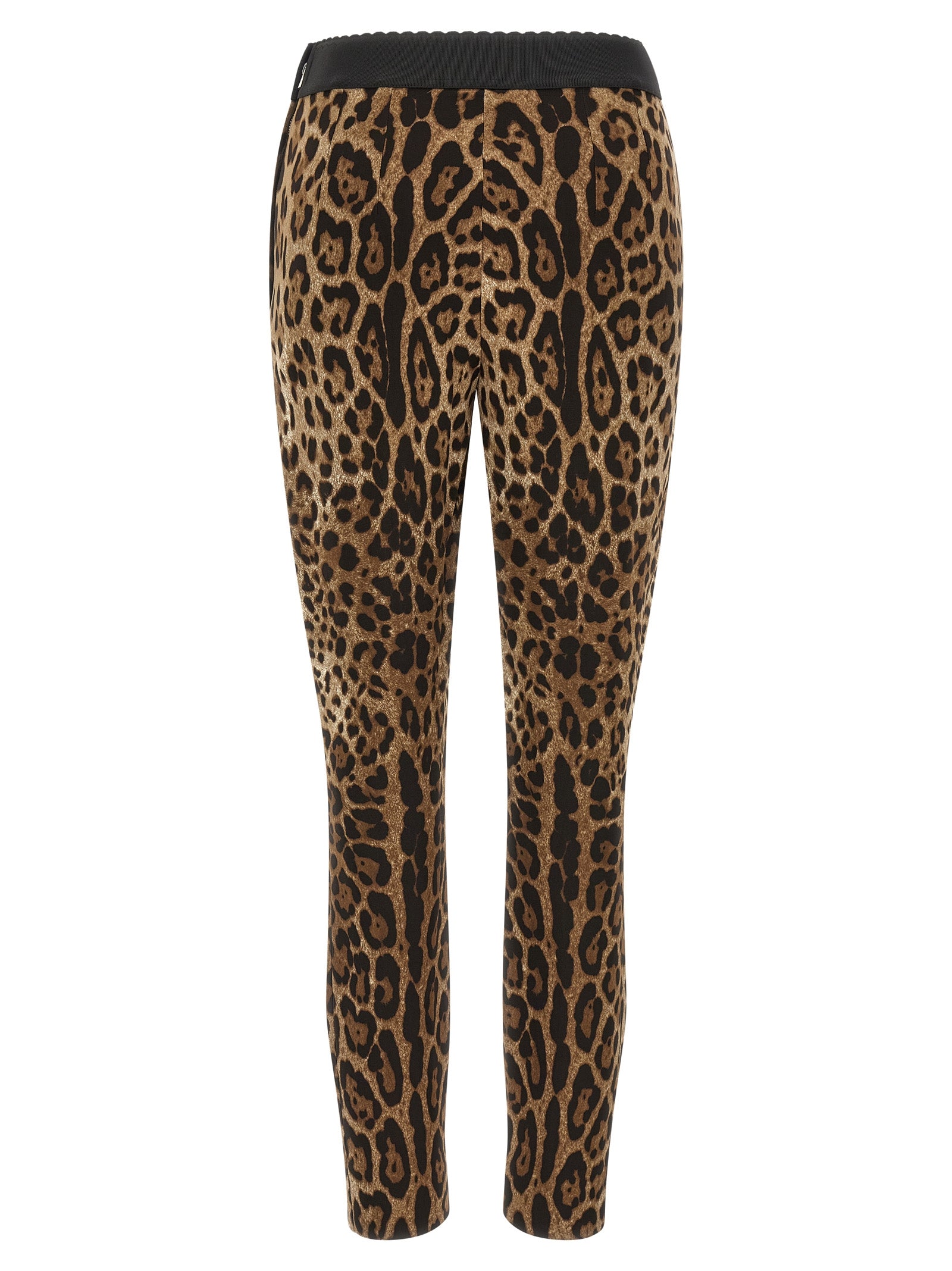 Dolce & Gabbana Brown Viscose Leggings - Exquisite Luxury Fashion