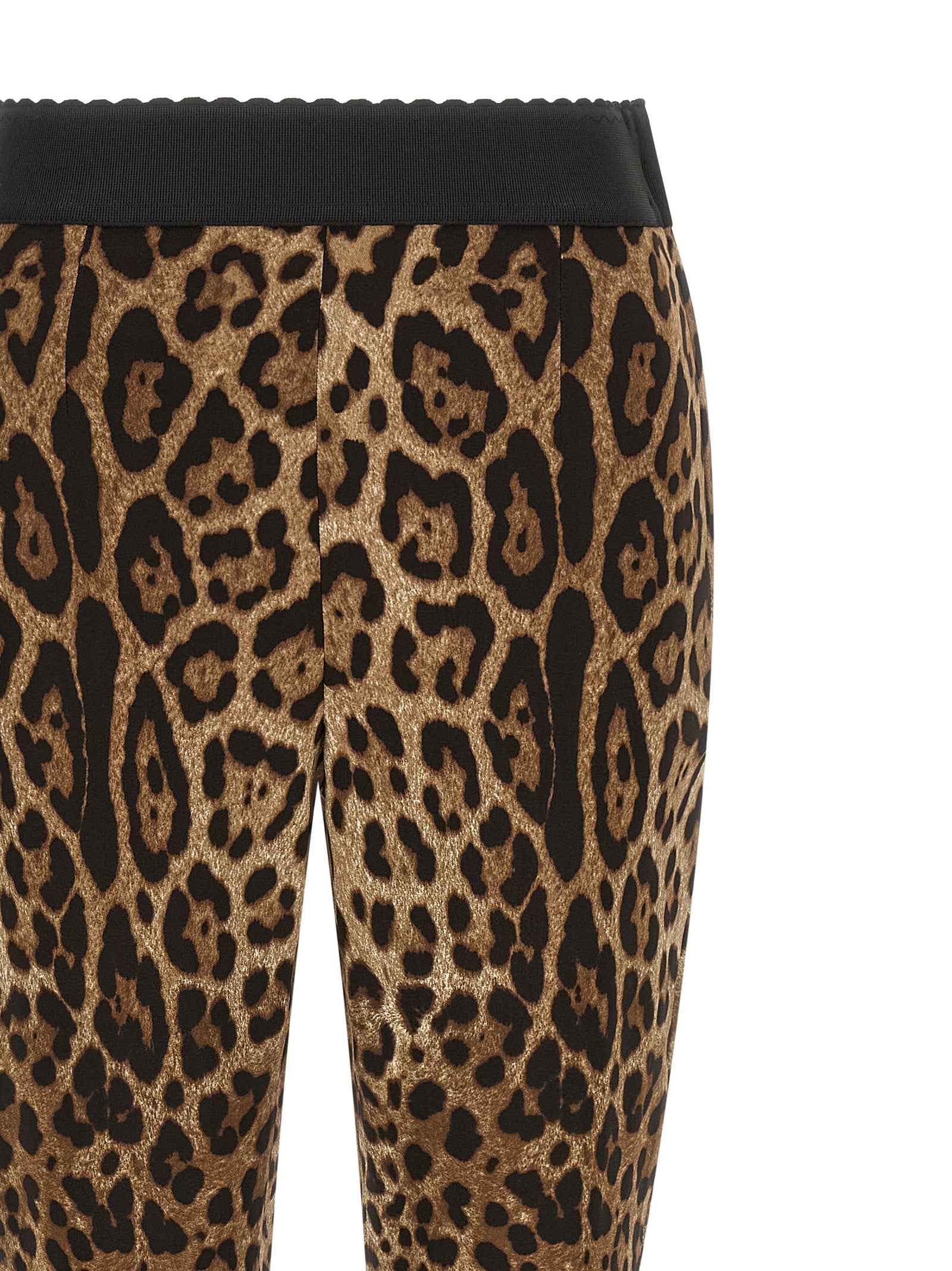 Dolce & Gabbana Brown Viscose Leggings - Unleash Your Elegance
