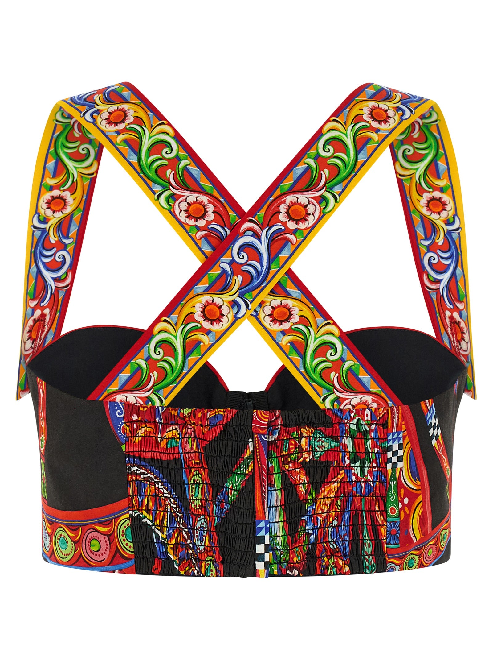 Dolce & Gabbana Multicolor Cotton Blouse - Timeless Luxury Statement