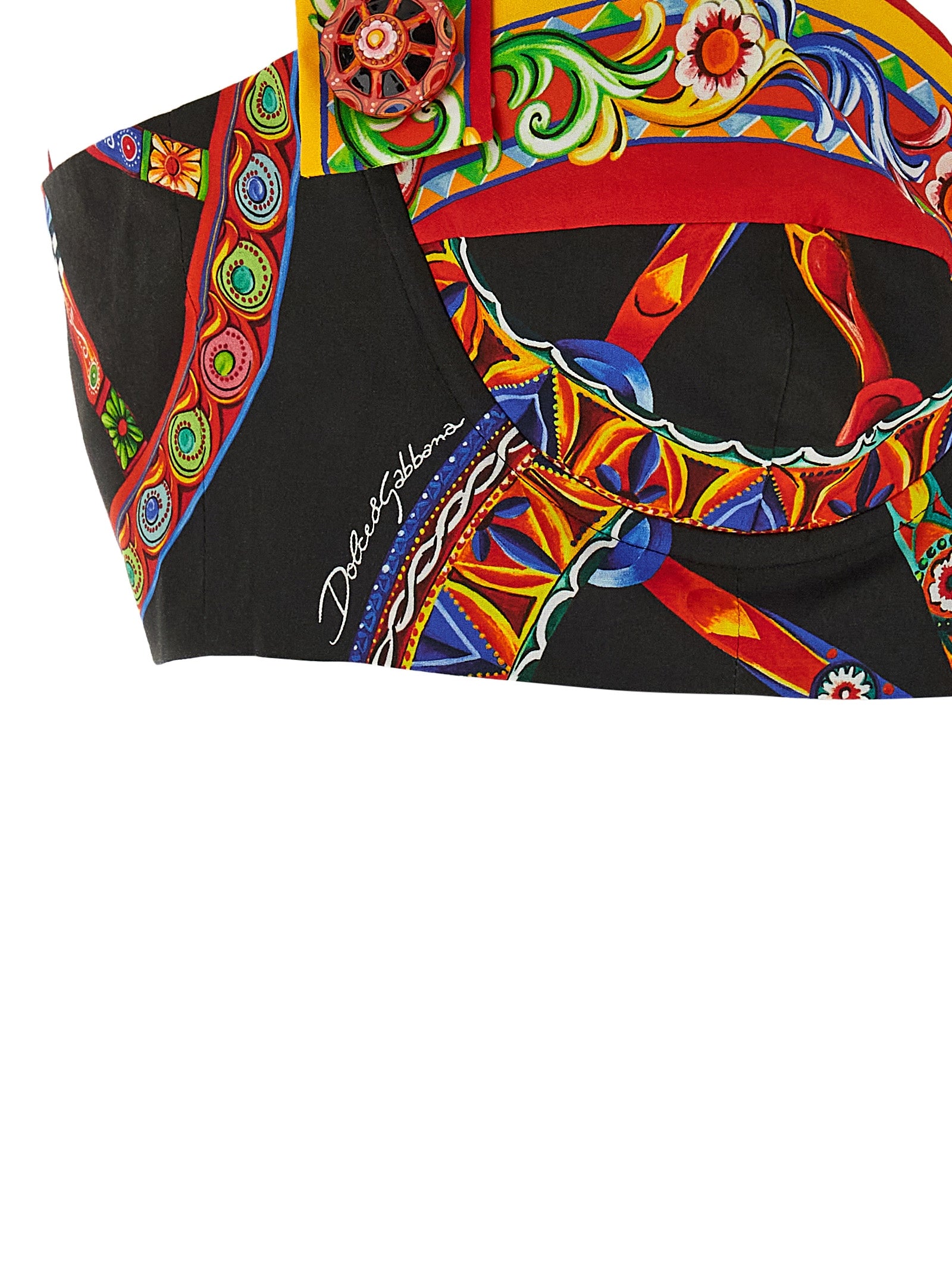 Dolce & Gabbana Multicolor Cotton Blouse - Timeless Elegance