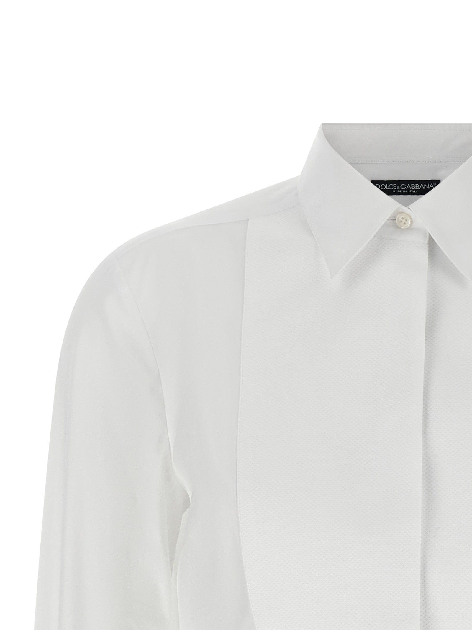 Dolce & Gabbana White Cotton Blouse - Timeless Elegance in Luxury