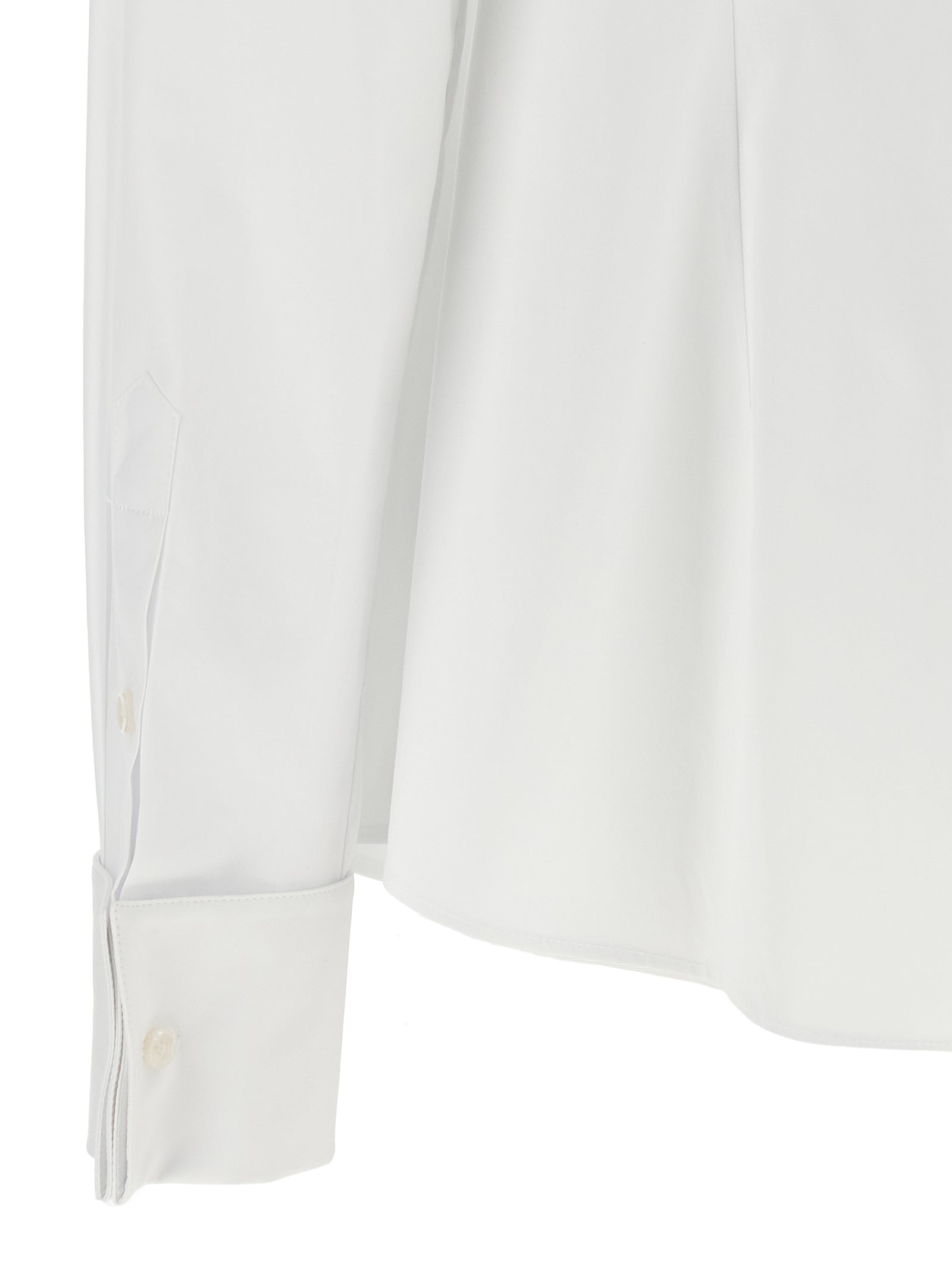 Dolce & Gabbana White Cotton Blouse - Timeless Elegance Redefined