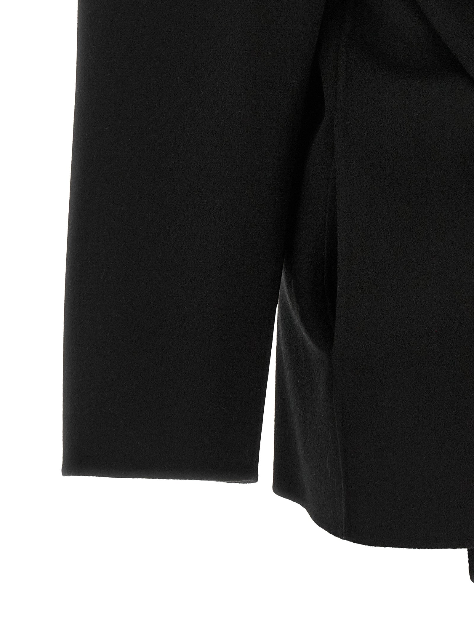 Sportmax Black Wool Coat - Timeless Luxury Outerwear for All