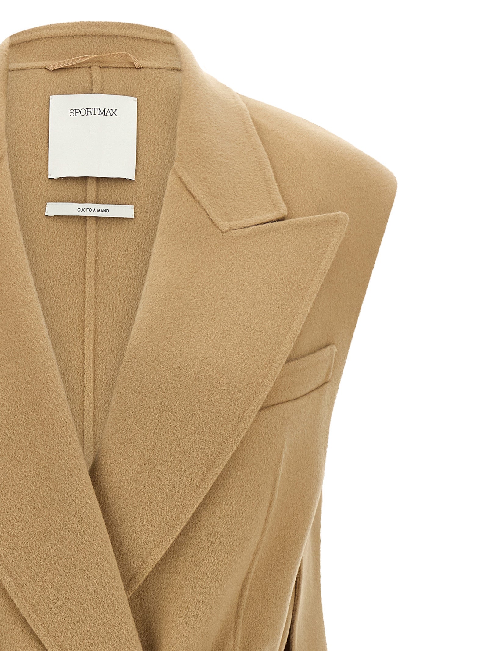 Sportmax Beige Wool Blazer - Timeless Elegance Redefined
