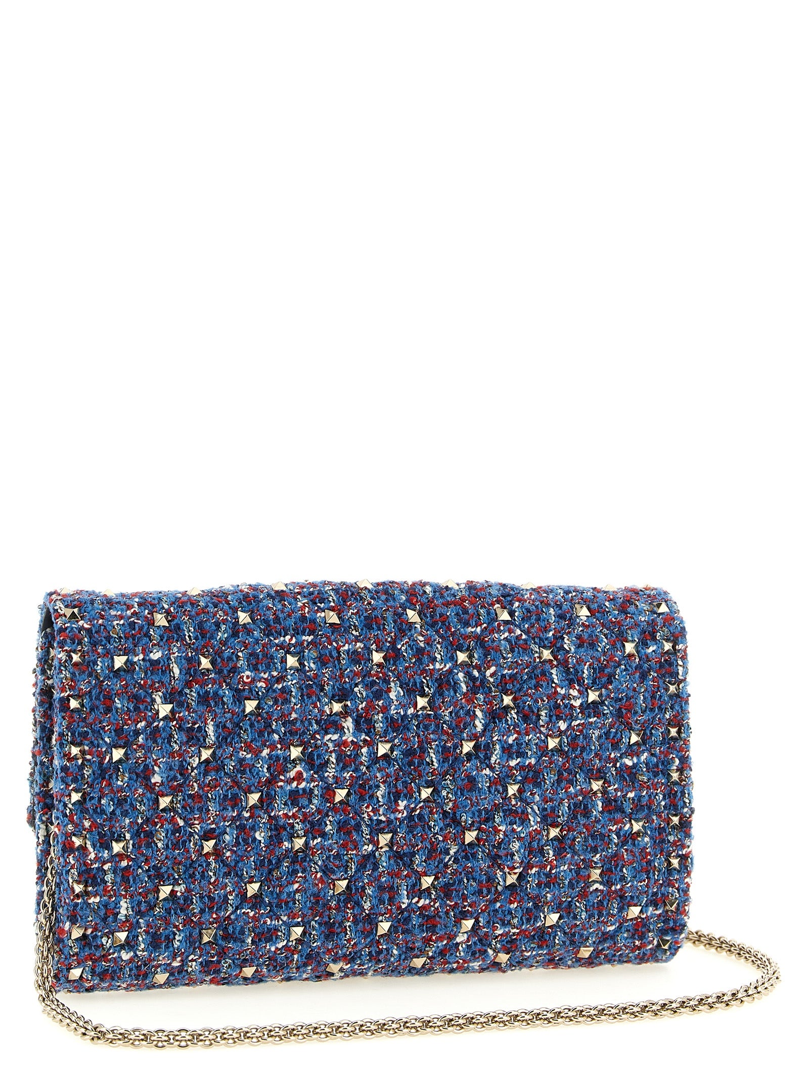 Valentino Garavani Rockstud Spike Crossbody Bag in Blue