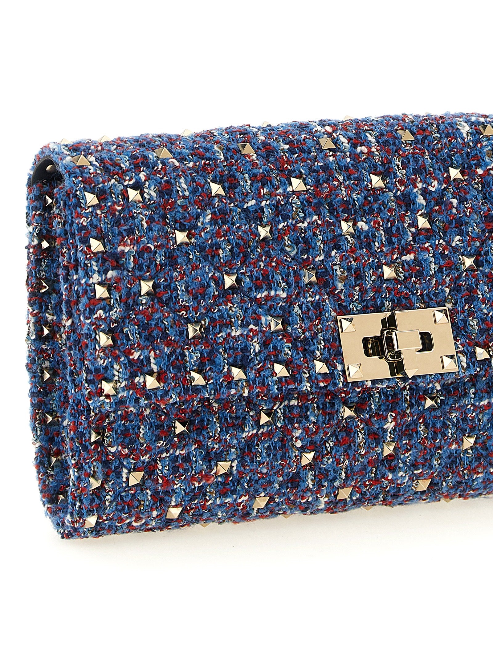 Valentino Garavani Rockstud Spike Crossbody Bag in Blue