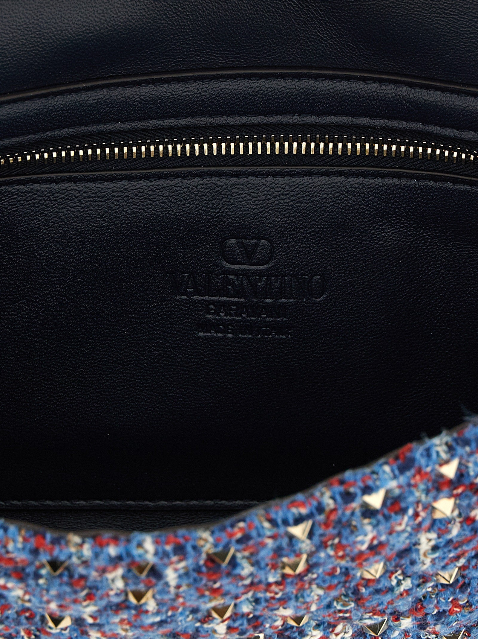 Valentino Garavani Rockstud Spike Crossbody Bag in Blue