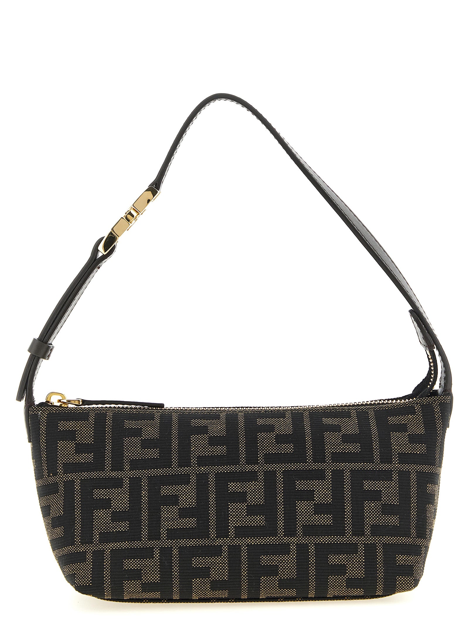 Fendi Vanity Clutch Bag - Luxurious FF Zucca Jacquard Elegance