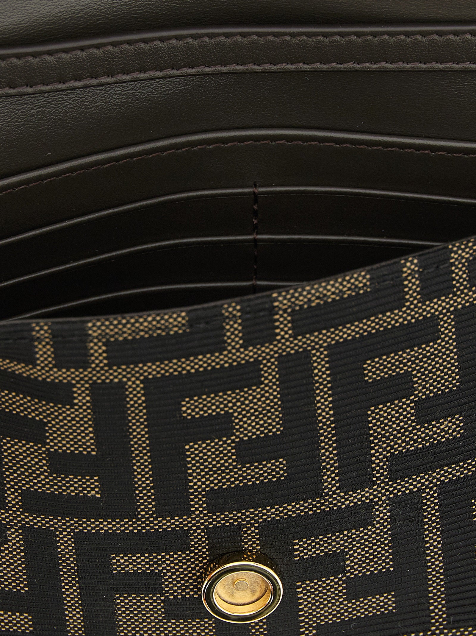 Fendi Tube Wallet On Chain - Luxurious Jacquard Elegance