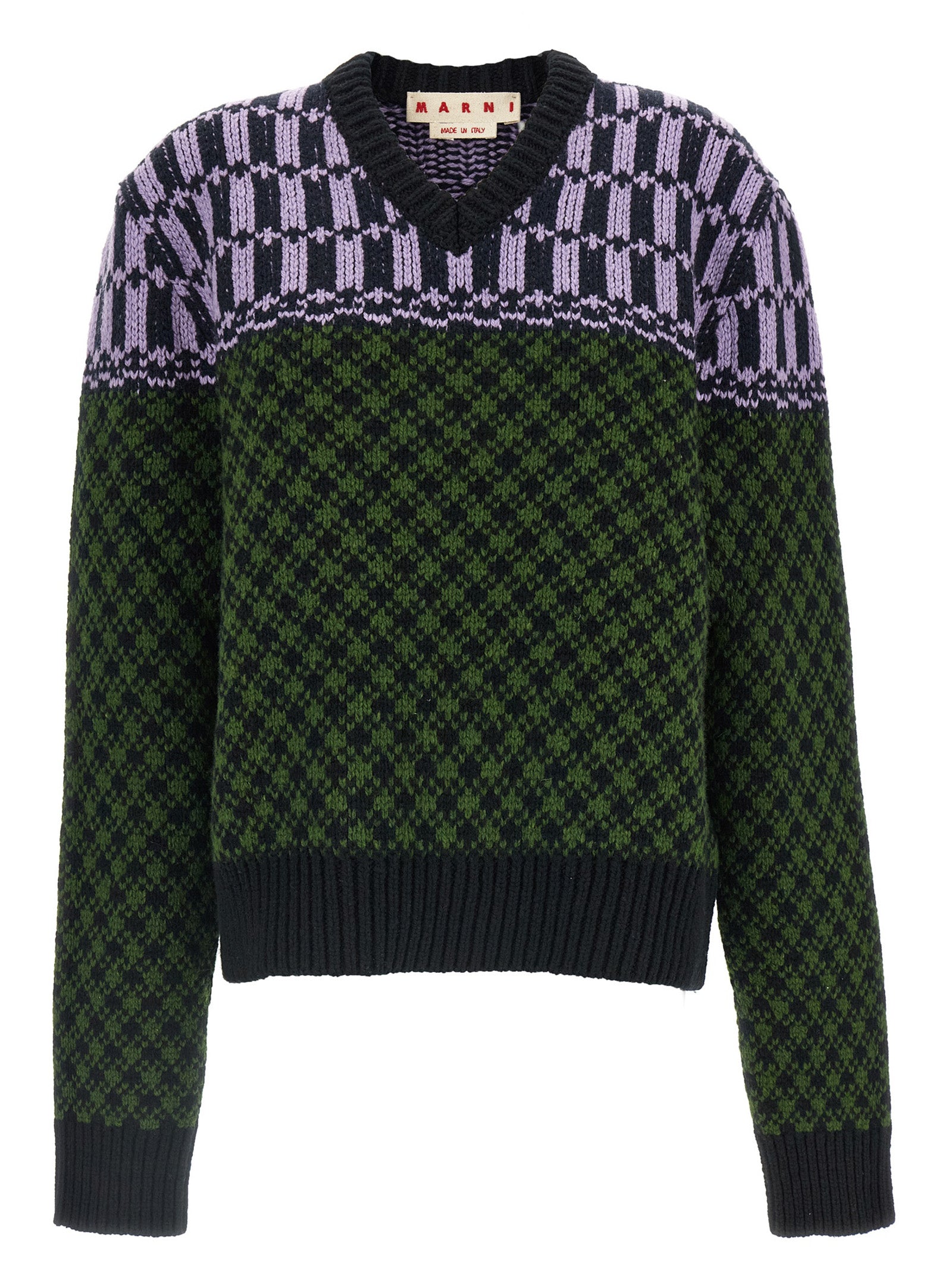 Marni Multicolor Wool Cardigan - Exquisite Luxury Knitwear